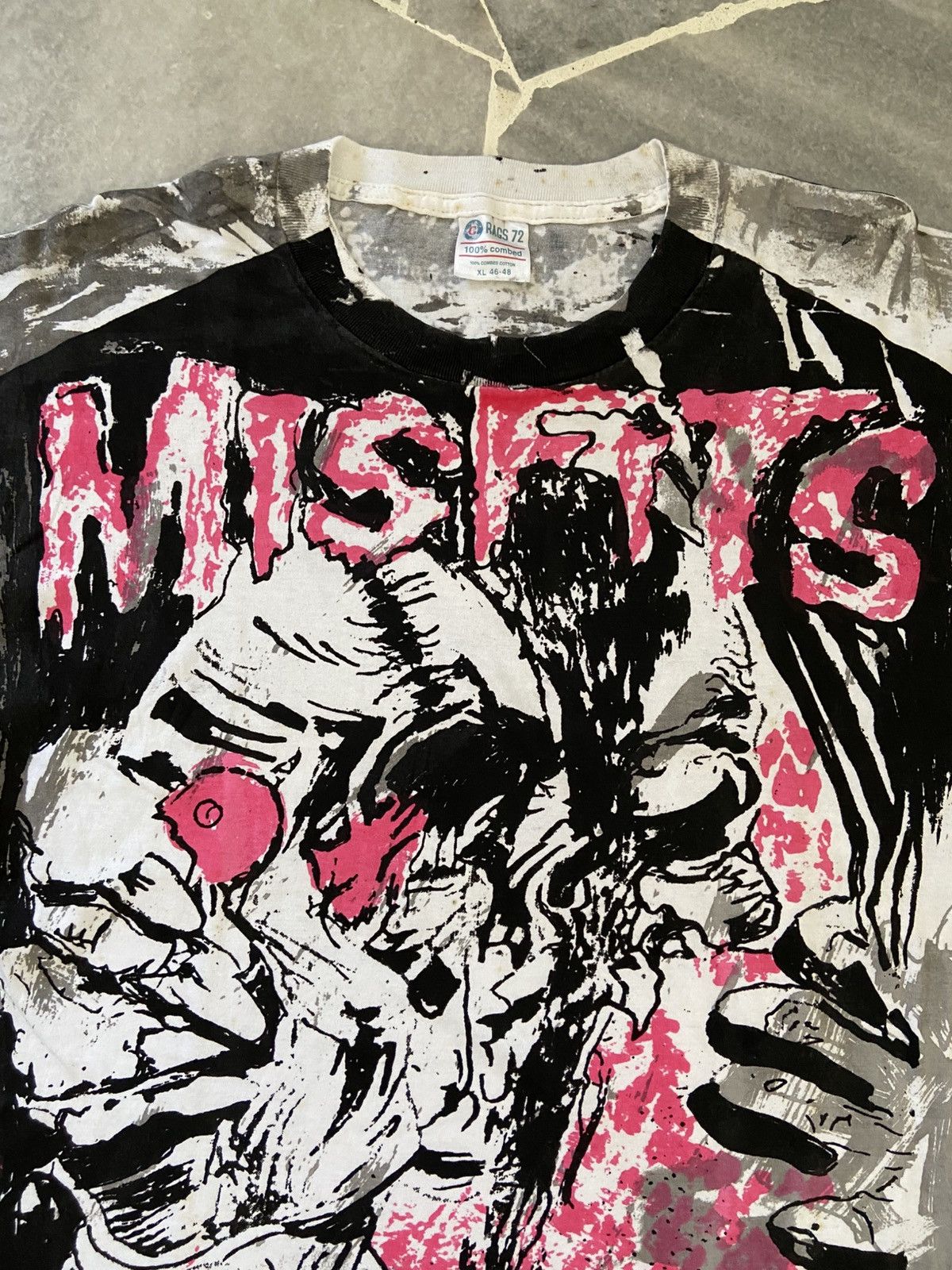 Band Tees × Misfits × Vintage Vintage Misfits T-Shirt Size US XL / EU 56 / 4 - 7 Thumbnail