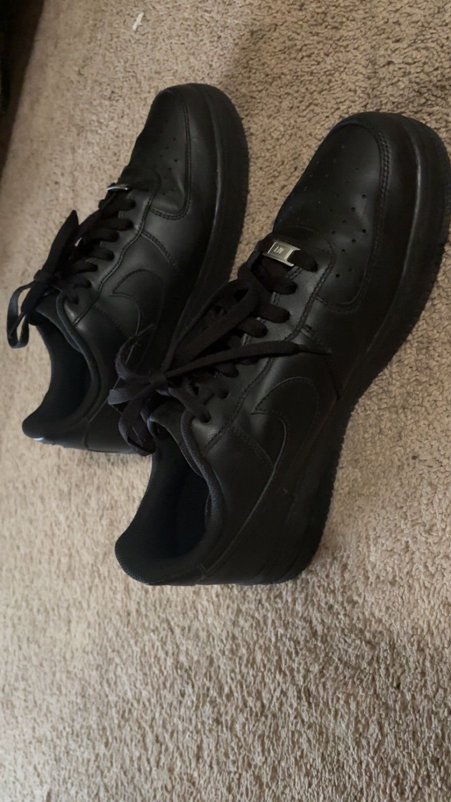 Nike Black AF1 Size US 12 / EU 45 - 3 Thumbnail