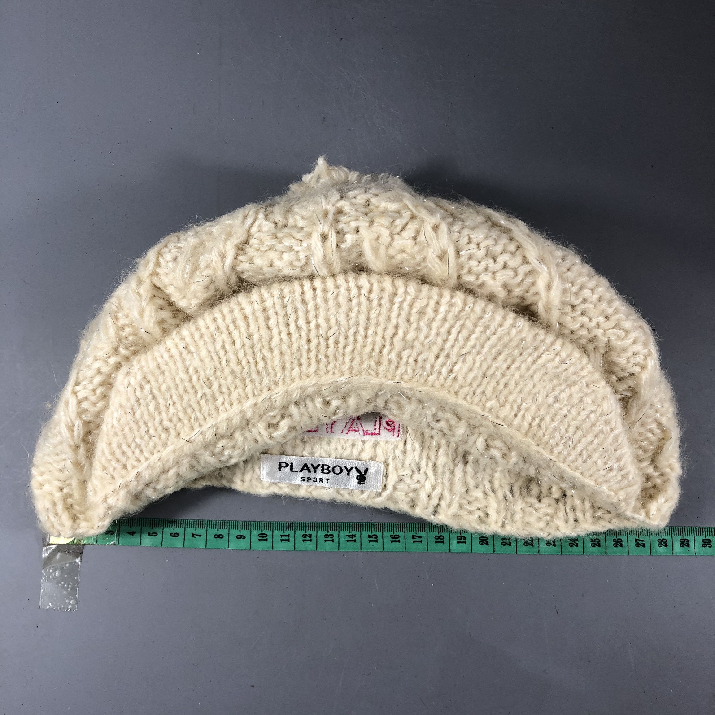 Playboy Playboy Hat Crochet Slouchy Knitted Caps Size ONE SIZE - 3 Thumbnail