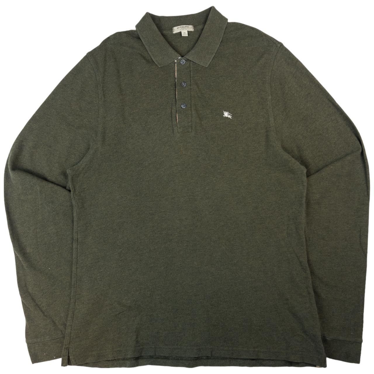 Burberry Vintage Burberry Long Sleeve Polo Shirt Size XL Size US XL / EU 56 / 4 - 1 Thumbnail