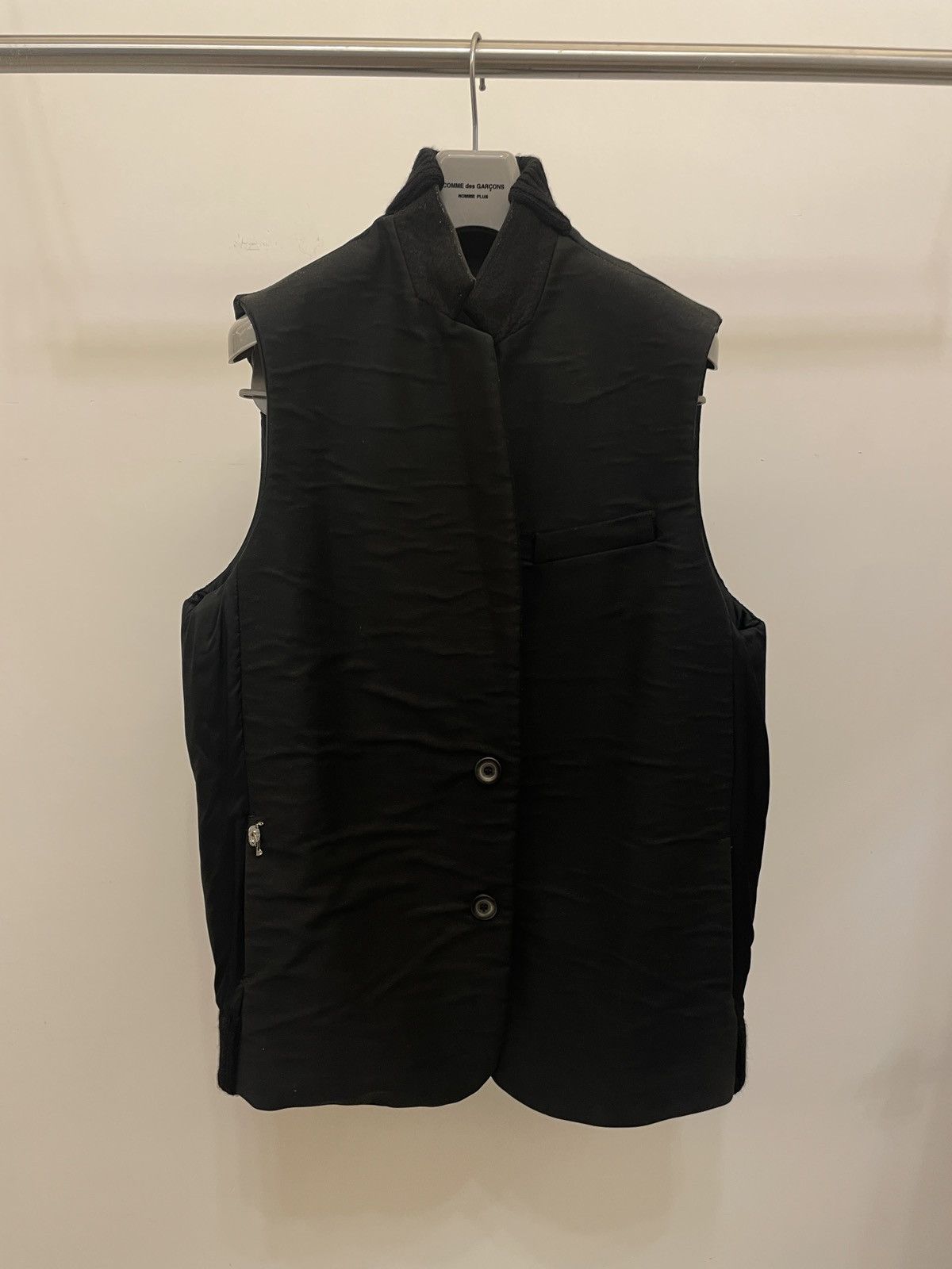 image of Bless Blazer Bomber Vest in Black, Men's (Size Medium)