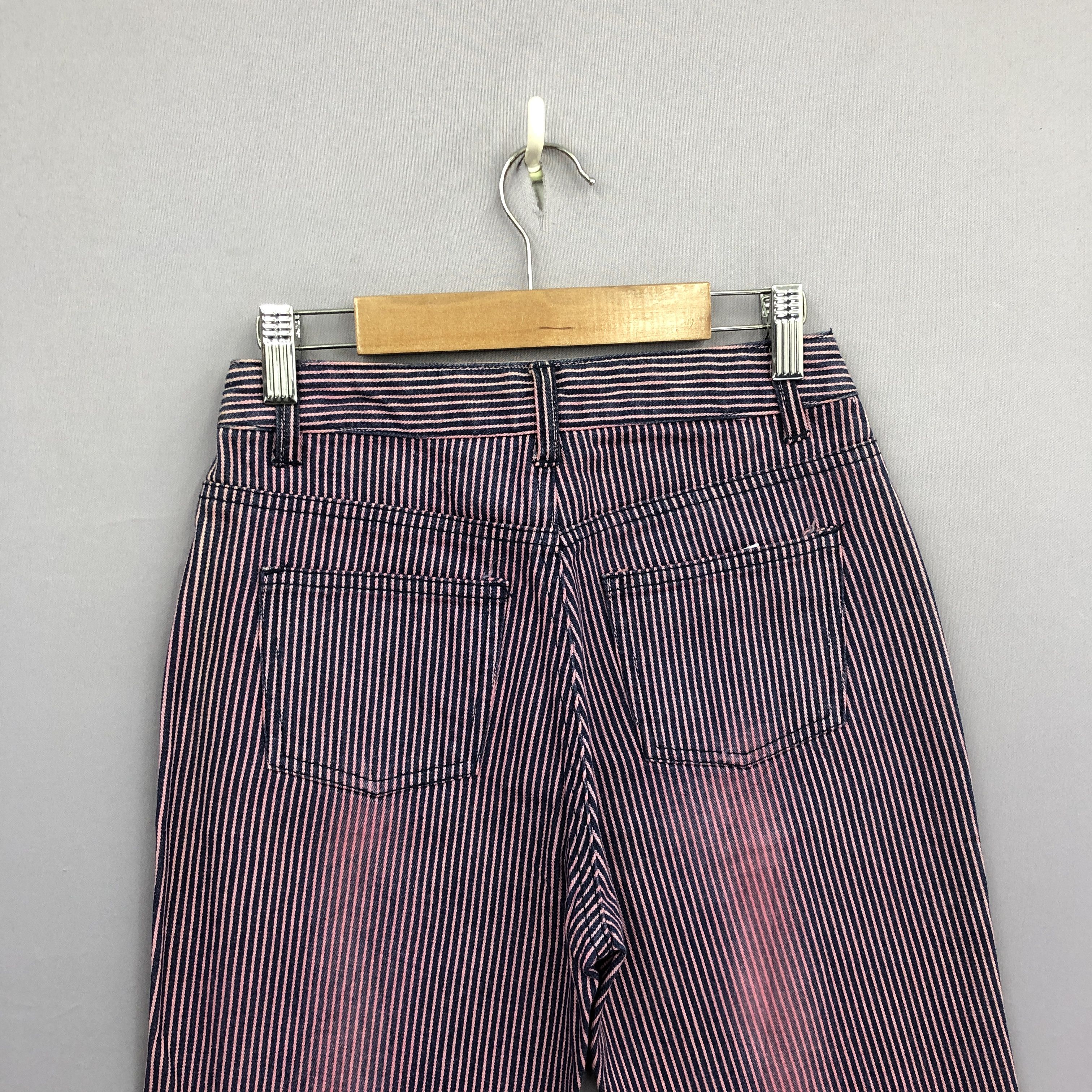 If Six Was Nine Vintage Japanese Hickory Super Wide Leg Bootcut Jeans Denim Size 24" / US 00 / IT 34 - 5 Thumbnail