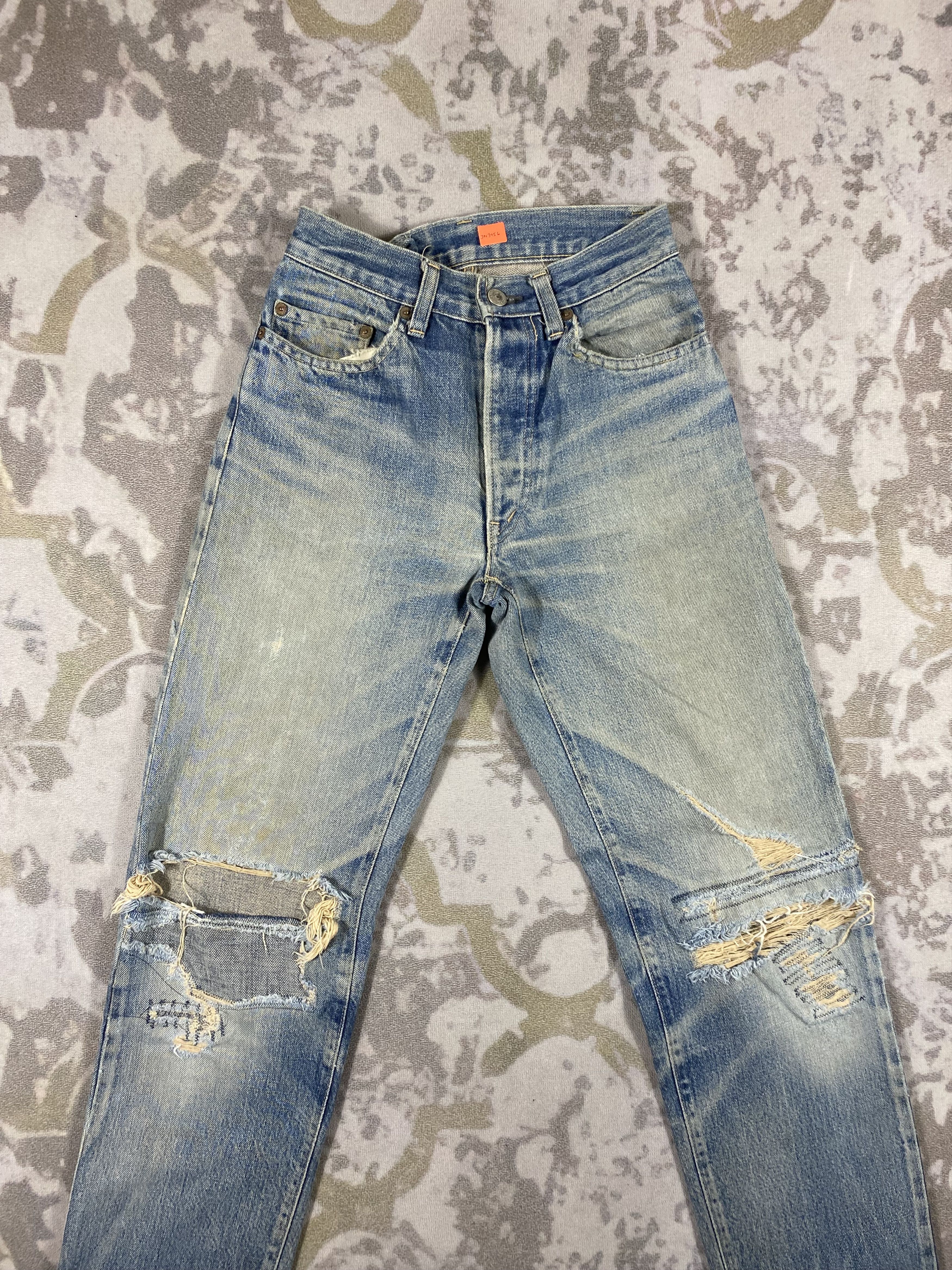 Japanese Brand Redline Distressed Vintage HR Market 24x30.5 Denim-JN3956 Size US 26 / EU 42 - 3 Thumbnail