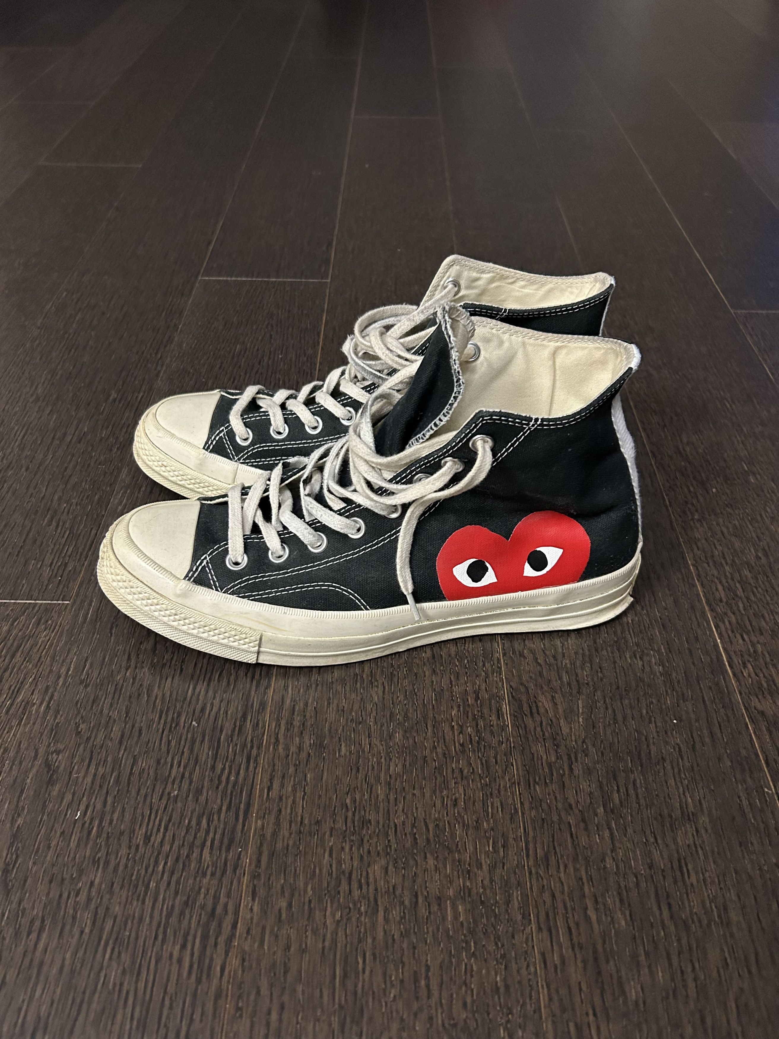 Black Comme Des Garcons Converse Grailed