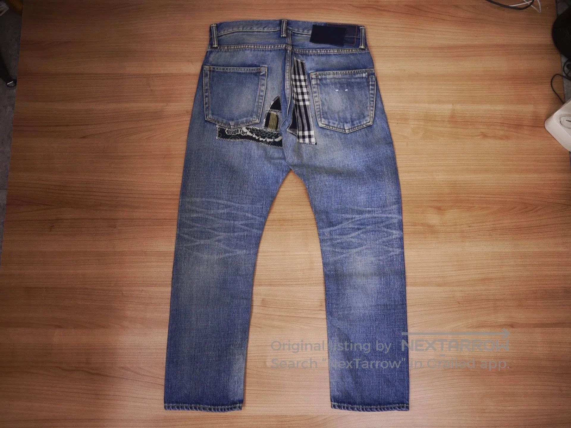 Visvim Blue Denim Jeans with Patch Details - Size 32. Size US 32 / EU 48 - 6 Thumbnail