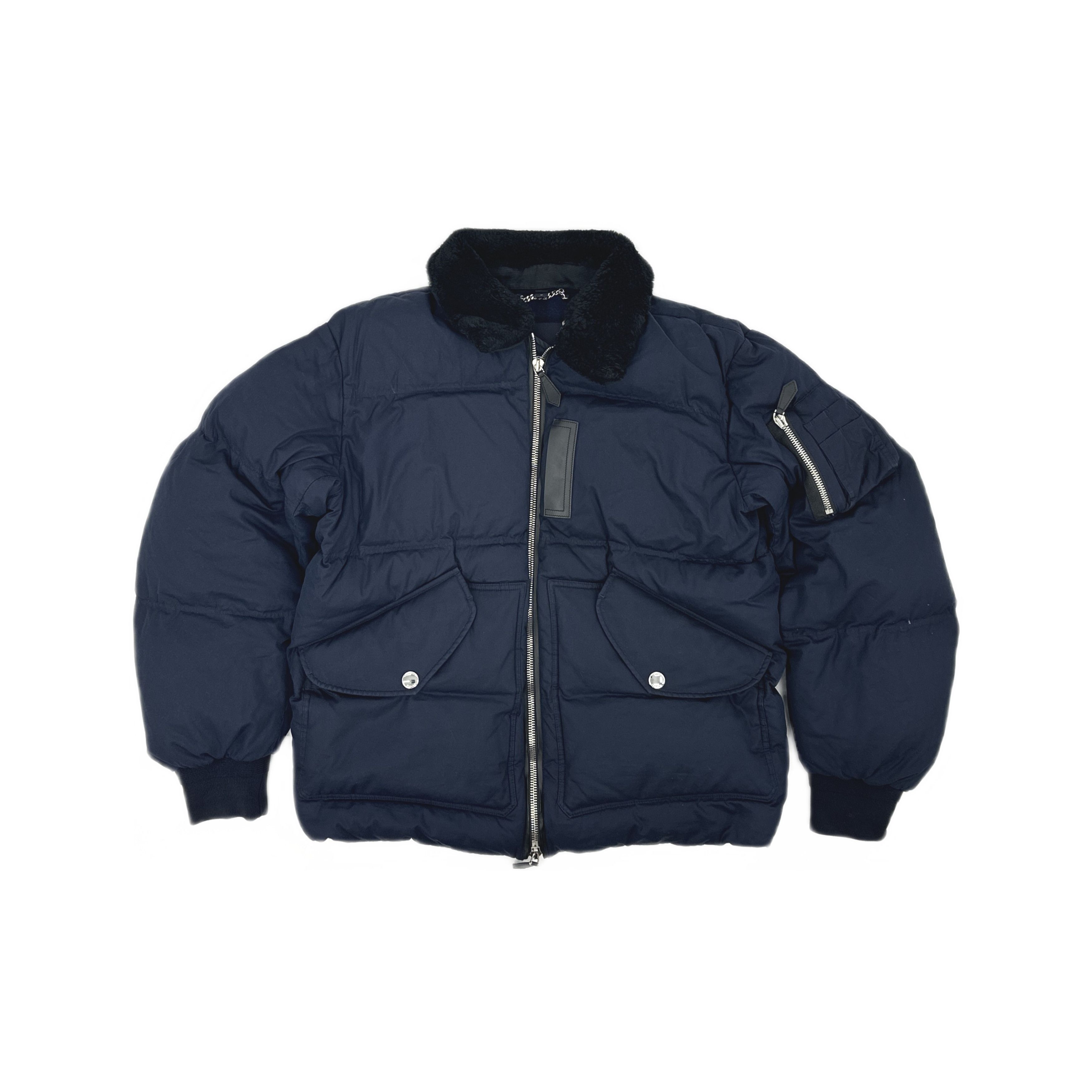 Burberry × Supreme Supreme X Burberry Shearling Collar Down Puffer