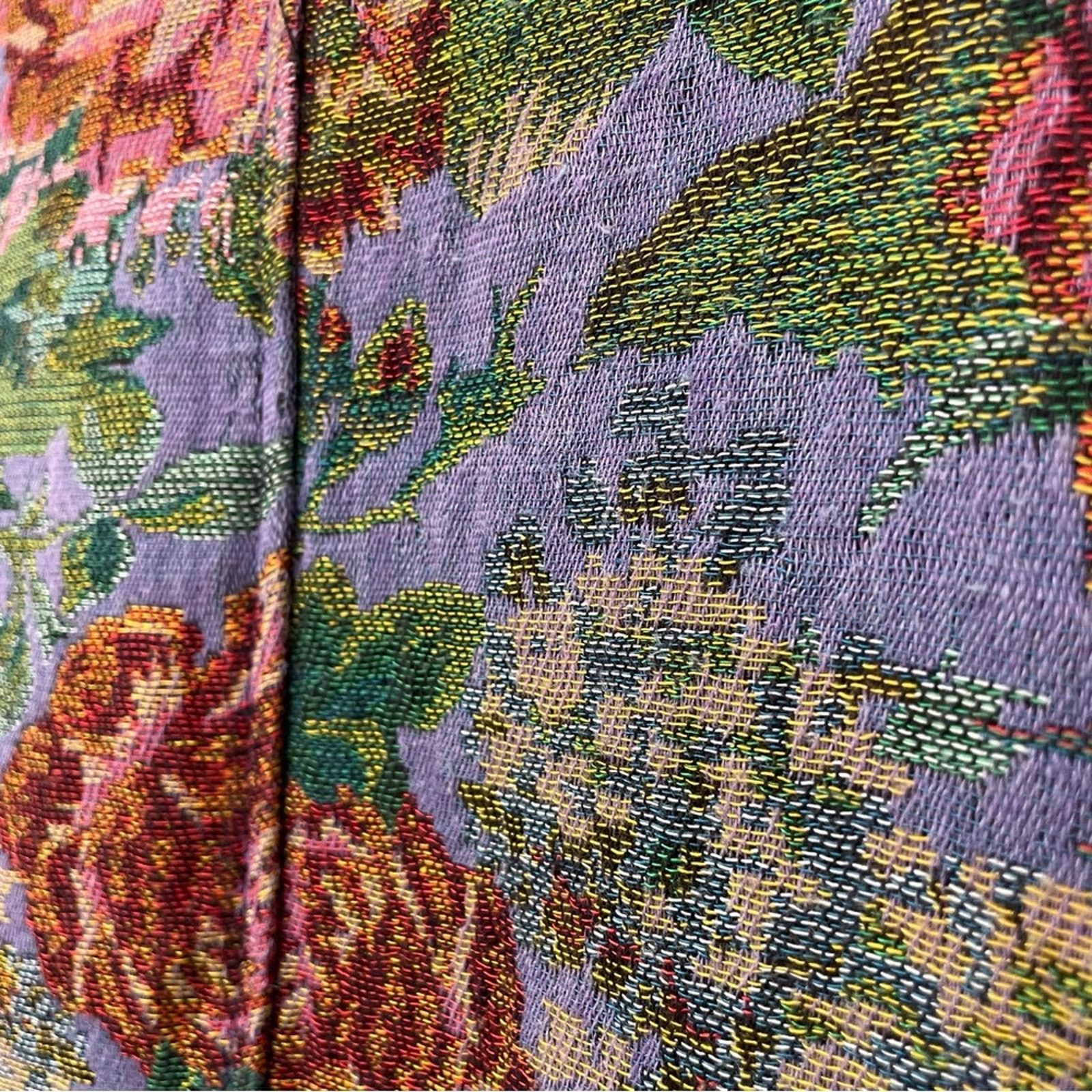 Other Vintage Handcrafted Floral Tapestry Jacket Size M / US 6-8 / IT 42-44 - 10 Thumbnail
