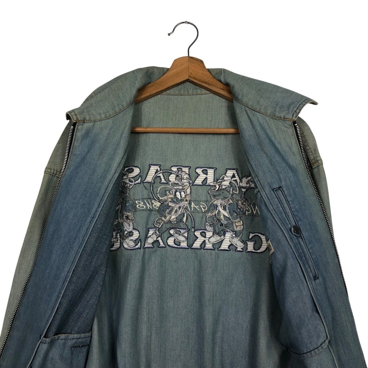 Japanese Brand 📌Vintage Denim Jacket Cartoon Big Logo Angelo Garbasus Size US M / EU 48-50 / 2 - 15 Thumbnail