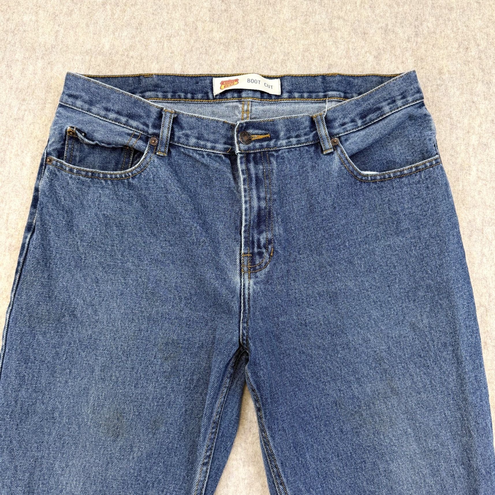 Route 66 Route 66 Jeans Mens 36x30 Blue Boot Cut Denim Medium Wash Classic 5 Pocket Size US 36 / EU 52 - 3 Thumbnail