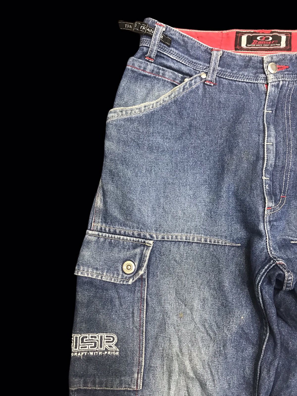 Japanese Brand 💥BAGGY💥TRANSER BAGGY RAPPER DENIM F294 Size US 27 - 4 Thumbnail