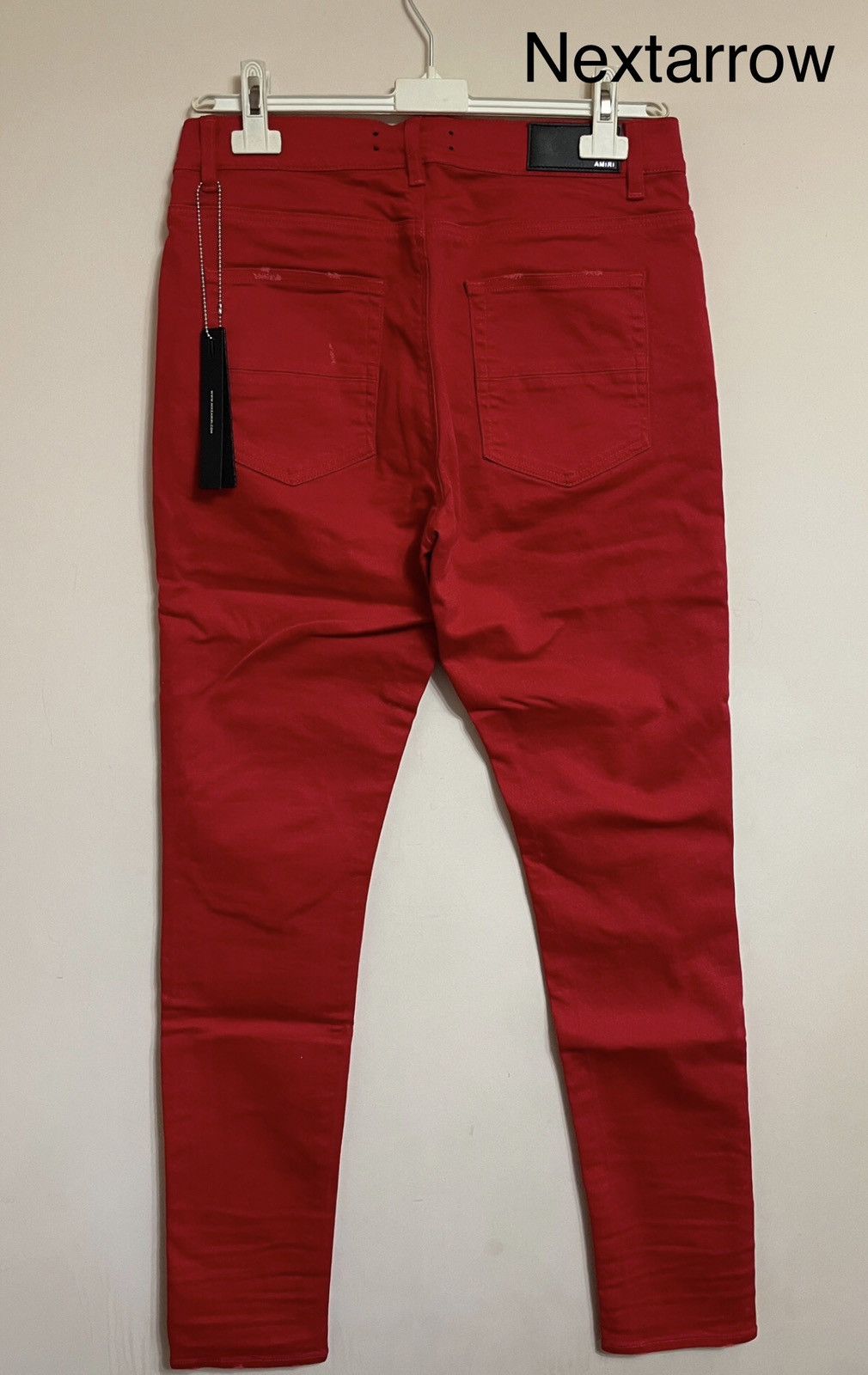 Amiri Amiri mx1 red patchwork jeans 2412-Nextarrow Size US 33 - 2 Thumbnail