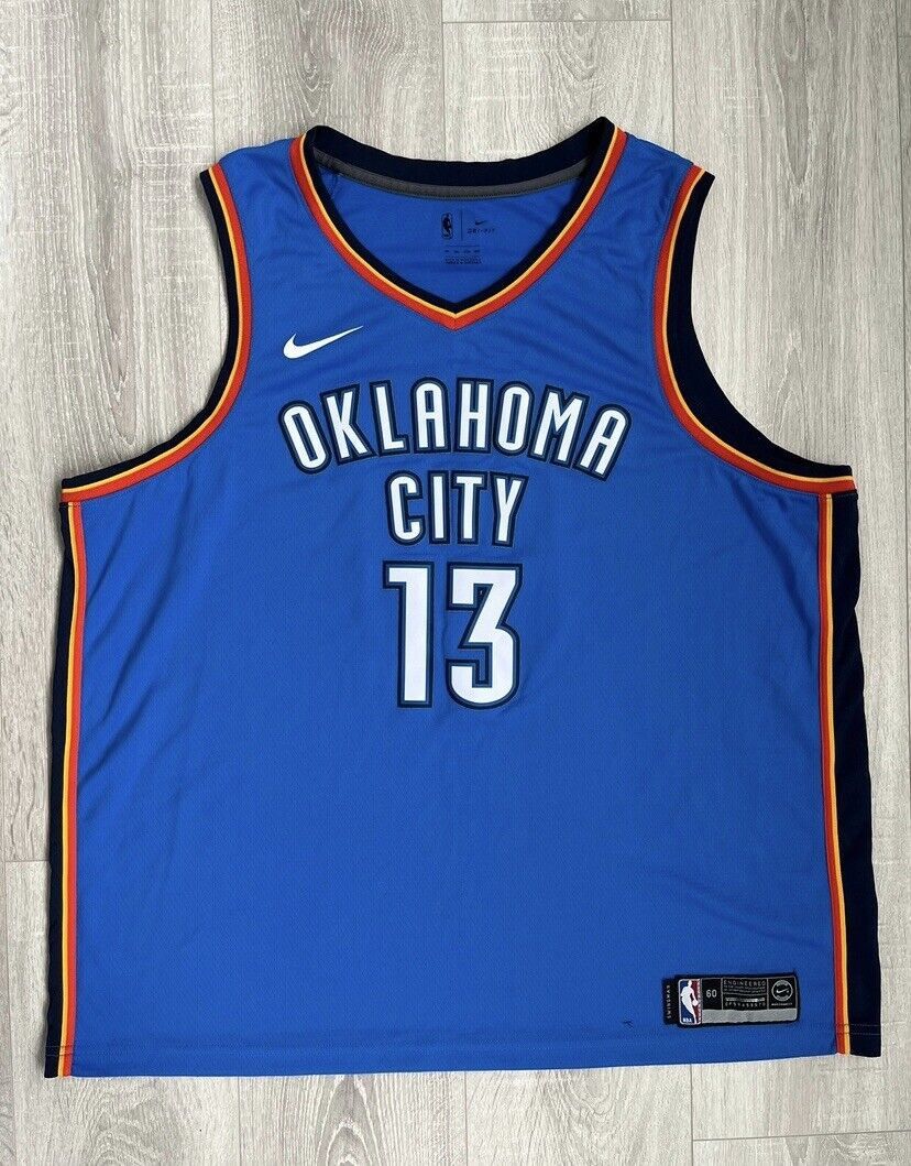 Paul George Oklahoma City Thunder #13 NBA Jersey OKC Mens Large