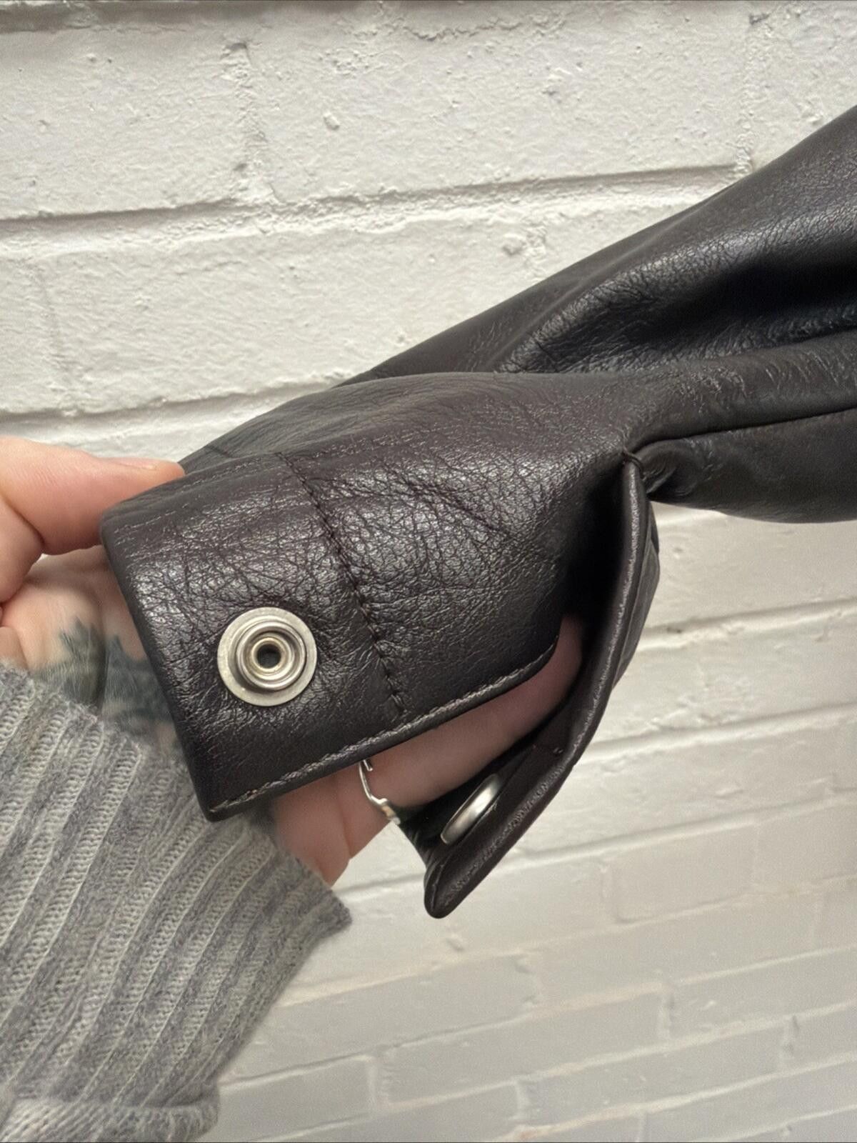 Lemaire LEMAIRE Large collar leather blouson jacket SMALL 44 Brown Size US S / EU 44-46 / 1 - 5 Thumbnail