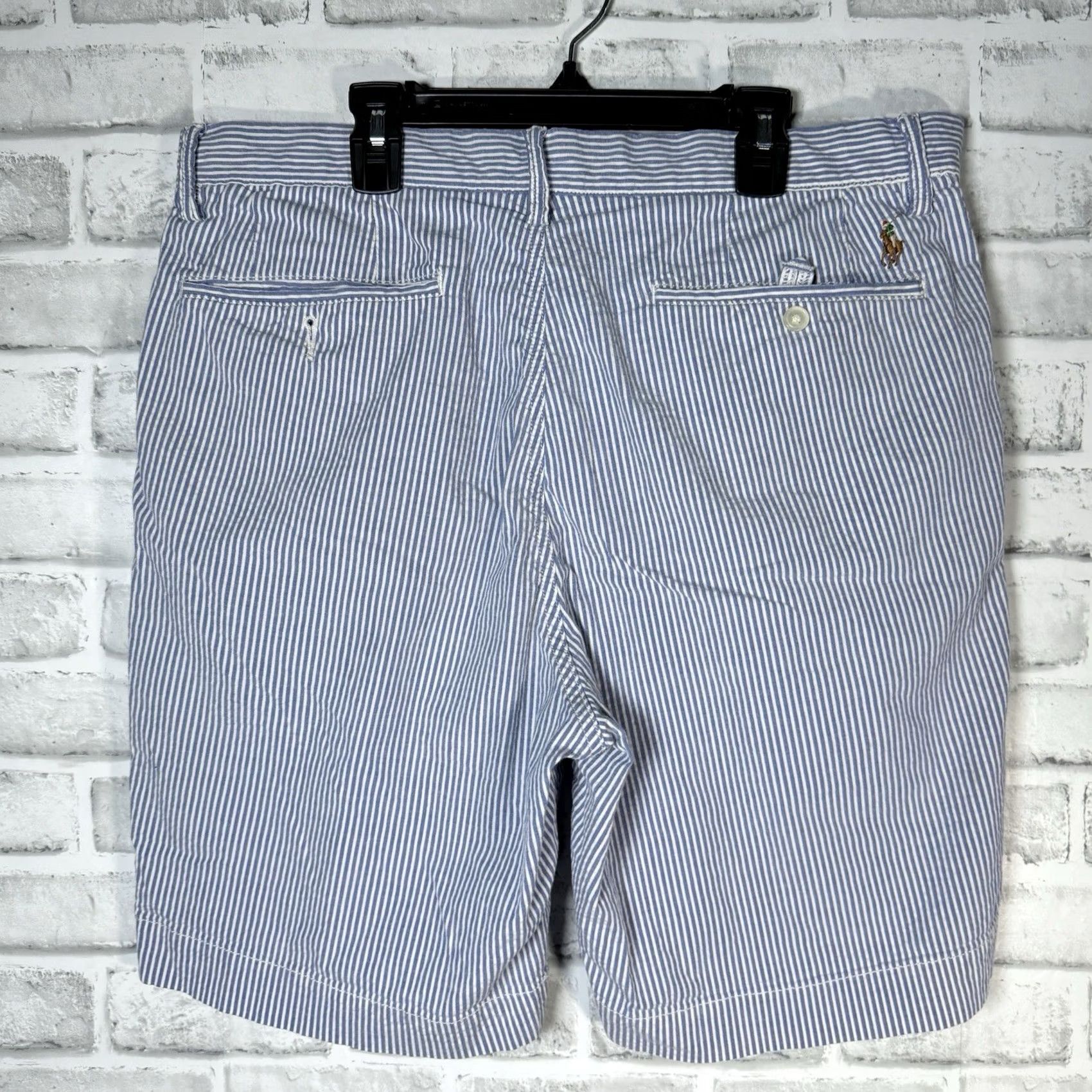 Polo Ralph Lauren Polo Ralph Lauren Shorts Mens Size 35 Blue Striped Stretch Classic Fit Casual Size US S / EU 44-46 / 1 - 5 Thumbnail