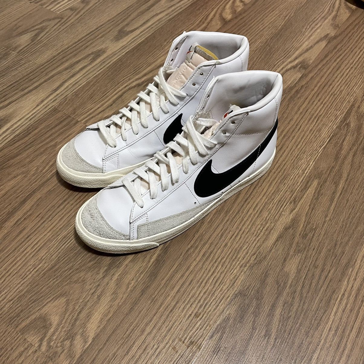 Nike Nike Blazer Mid '77 Premium Vintage White Black Size US 11 / EU 44 - 5 Thumbnail