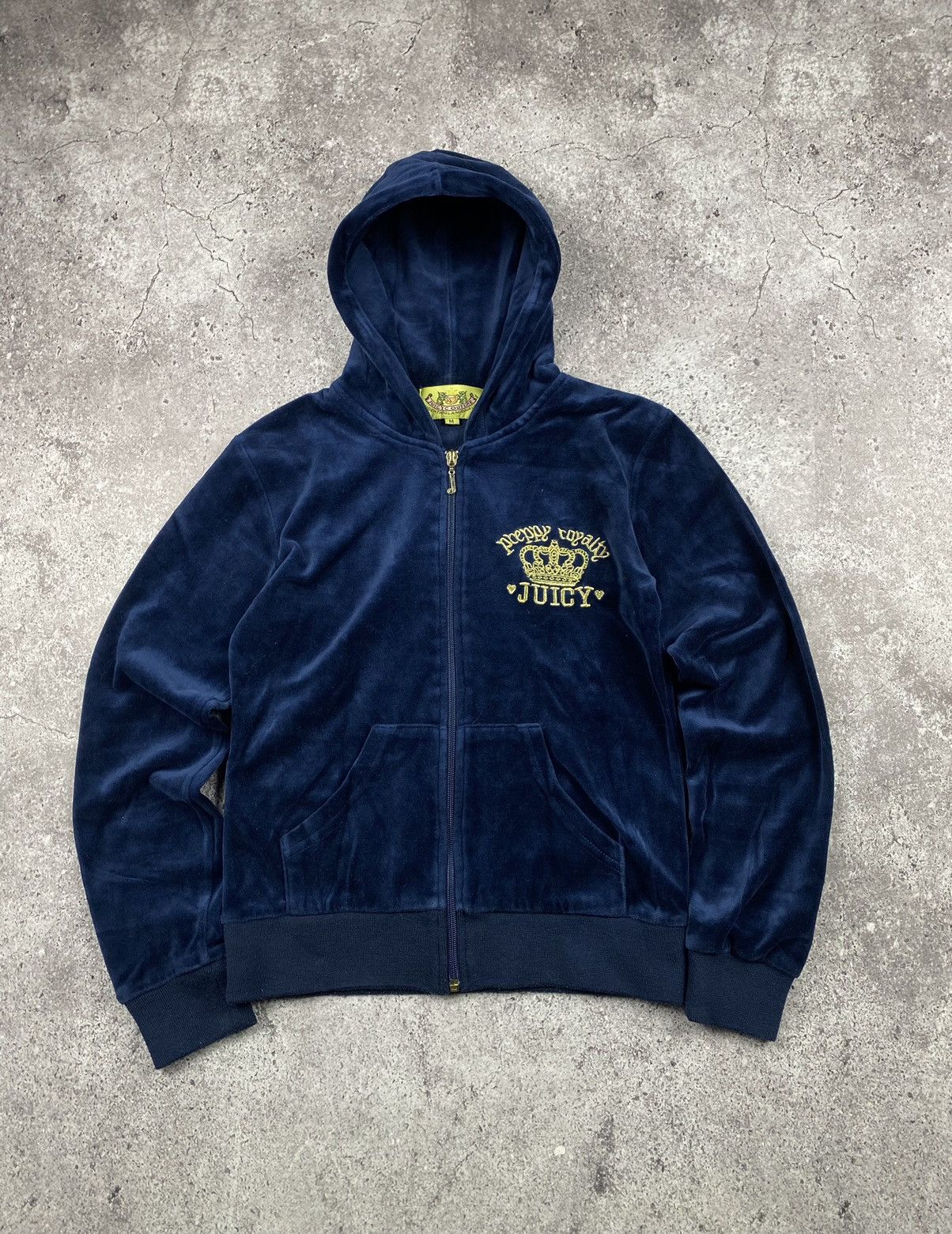 Juicy Couture Juicy Couture Y2K Velvet Vintage Zip Up Track Crown Hoodie Size M / US 6-8 / IT 42-44 - 3 Thumbnail