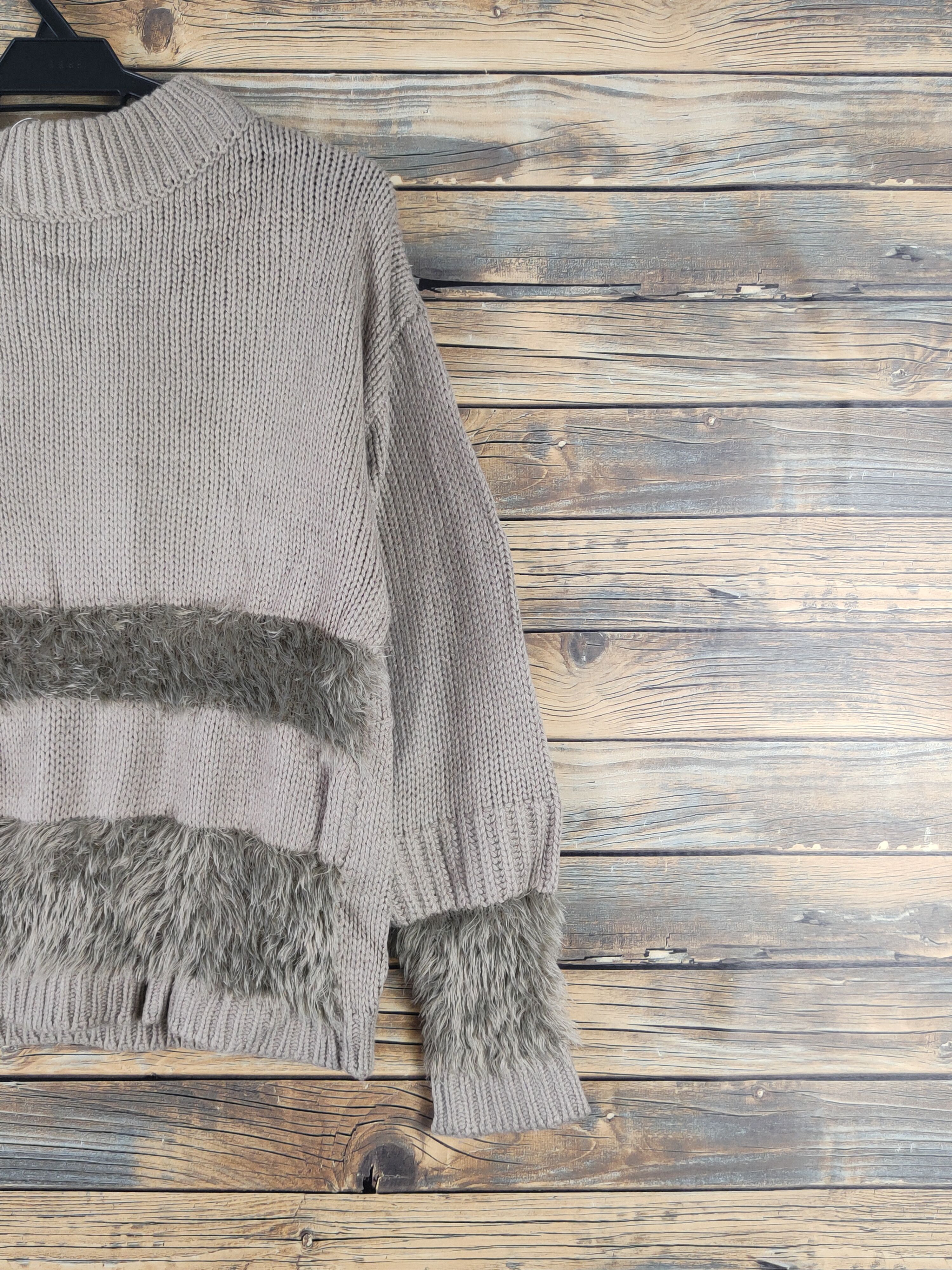 Vintage DouDou Light Olive Fur Mohair Knitwear Sweatshirts #W1770 Size M / US 6-8 / IT 42-44 - 5 Thumbnail