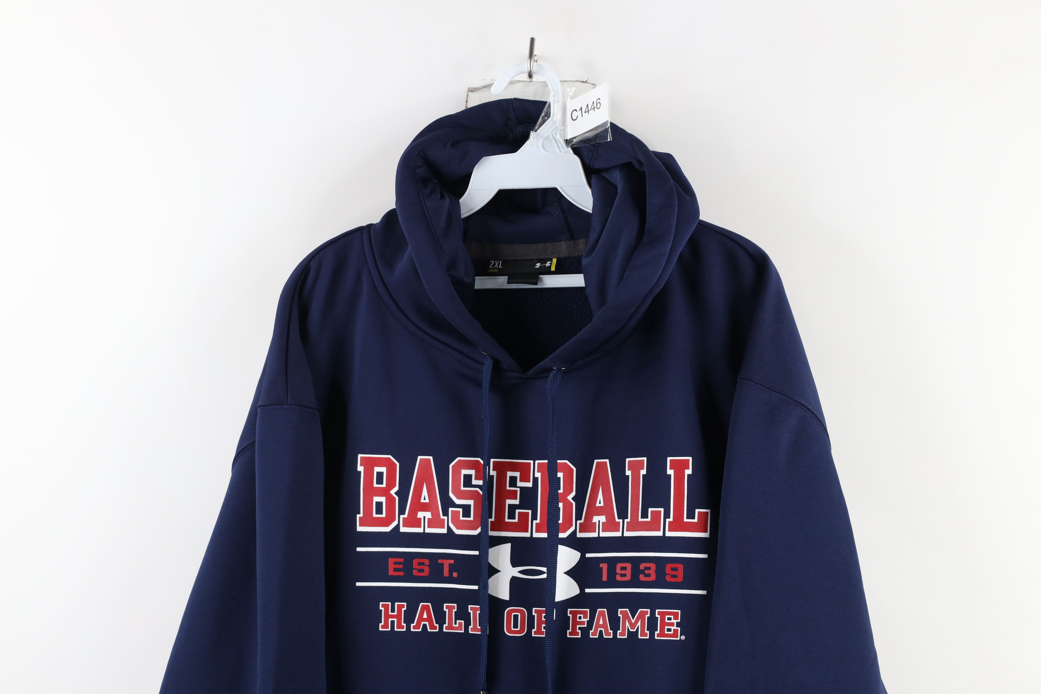 Under Armour × Vintage Under Armour Storm Baseball Hall of Fame Hoodie Sweatshirt Size US XXL / EU 58 / 5 - 2 Thumbnail