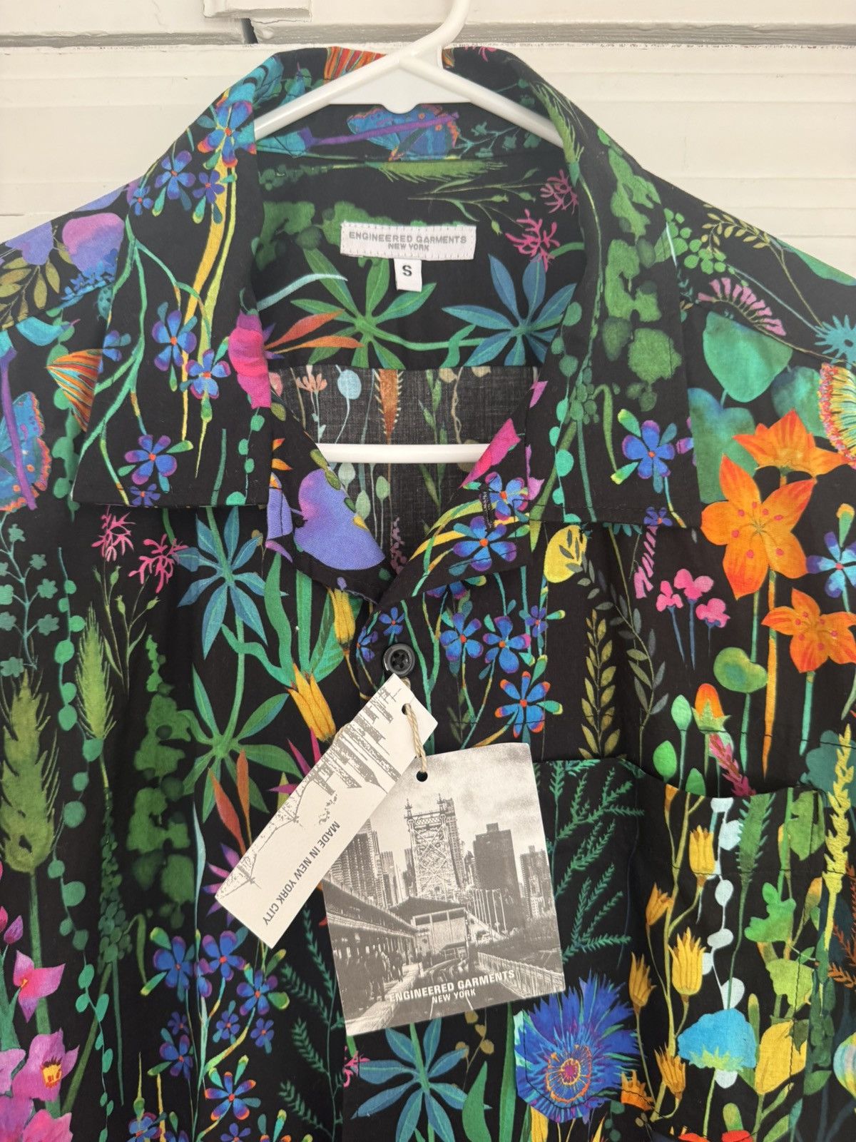 Engineered Garments Engineered Garments Black Floral Lawn Camp Shirt Size US S / EU 44-46 / 1 - 15 Thumbnail