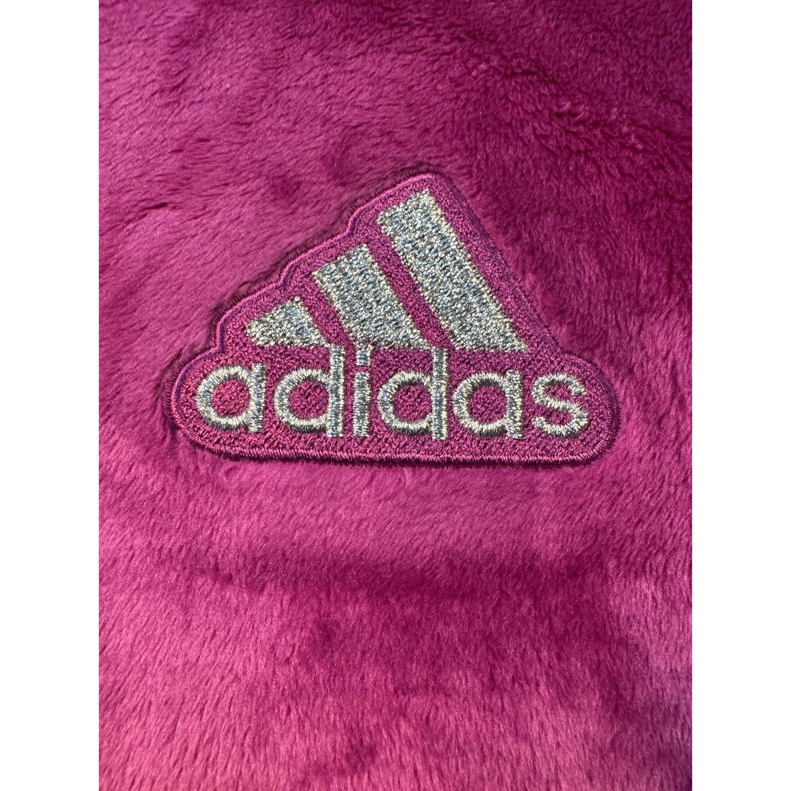 Adidas ADIDAS GIRLS PURPLE SOFT FUZZY PULLOVER HOODIE JACKET YOUTH Size L / US 10 / IT 46 - 2 Thumbnail