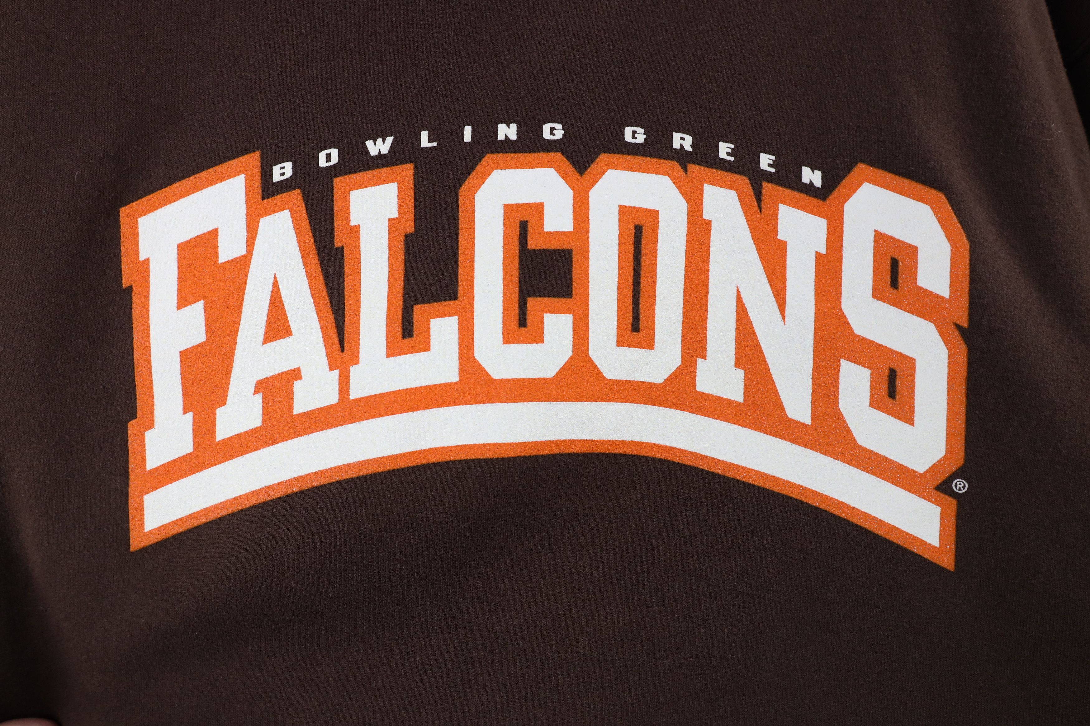 Vintage Vintage 90s Bowling Green State University Hoodie Brown Size US L / EU 52-54 / 3 - 4 Thumbnail
