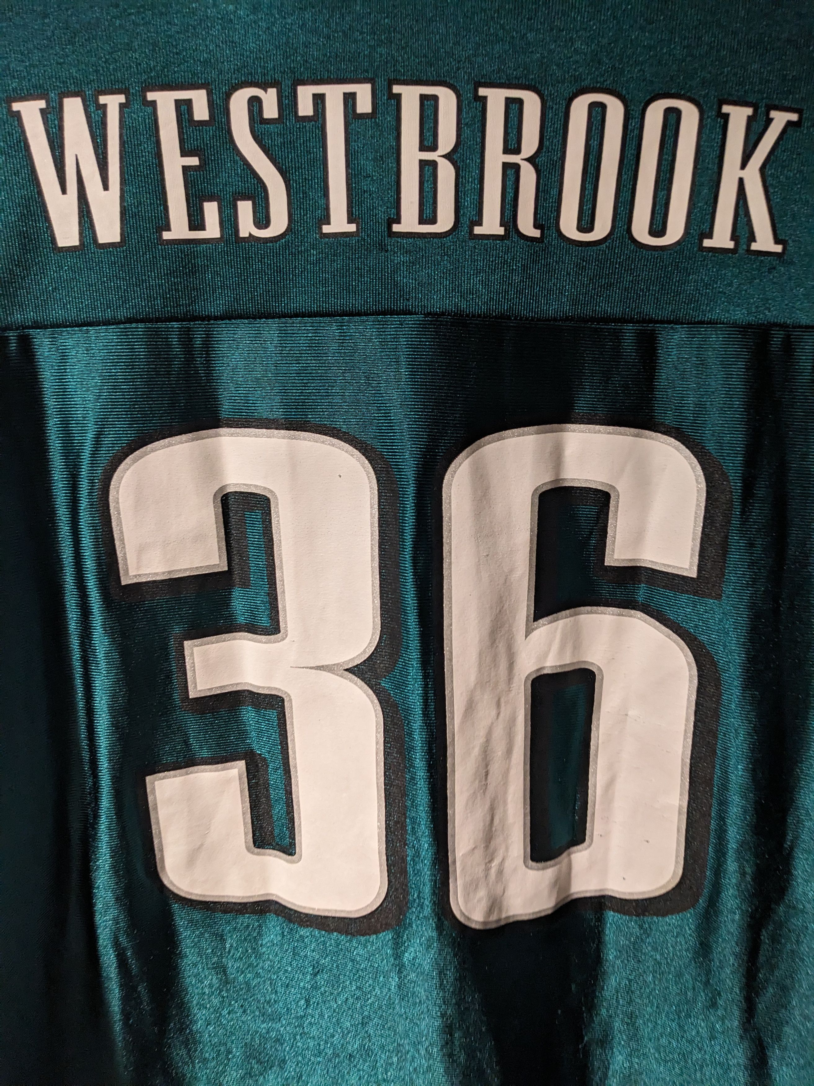 NFL × Vintage Vintage Y2K Westbrook Philadelphia Eagles NFL Jersey Size US XL / EU 56 / 4 - 2 Thumbnail