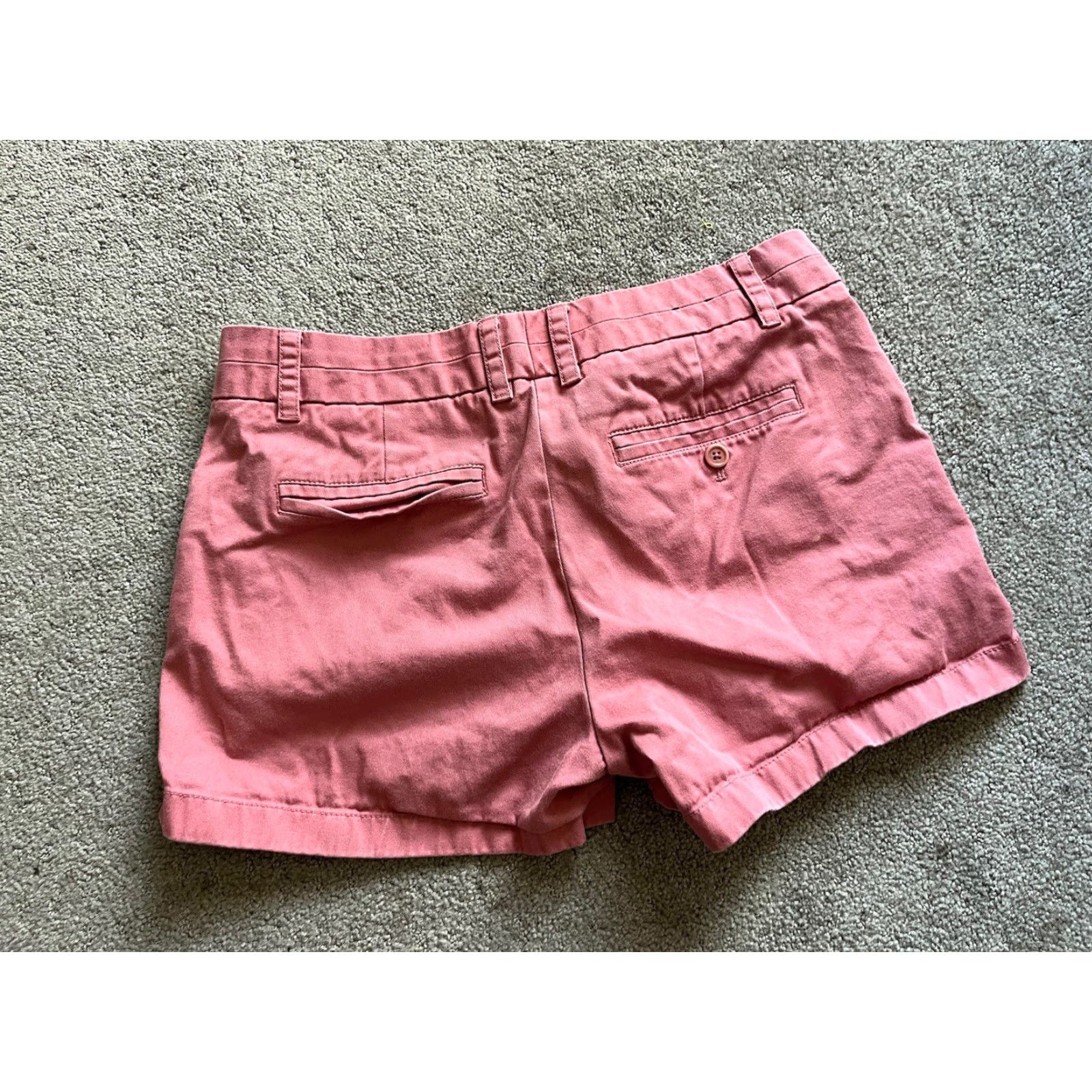 J.Crew VINTAGE no J.CREW Chino Shorts City Fit Women 4 Pink Solid 5 Inseam Summer Casual Travel Workwear Linen? Wait. Size 27" / US 4 / IT 40 - 2 Thumbnail