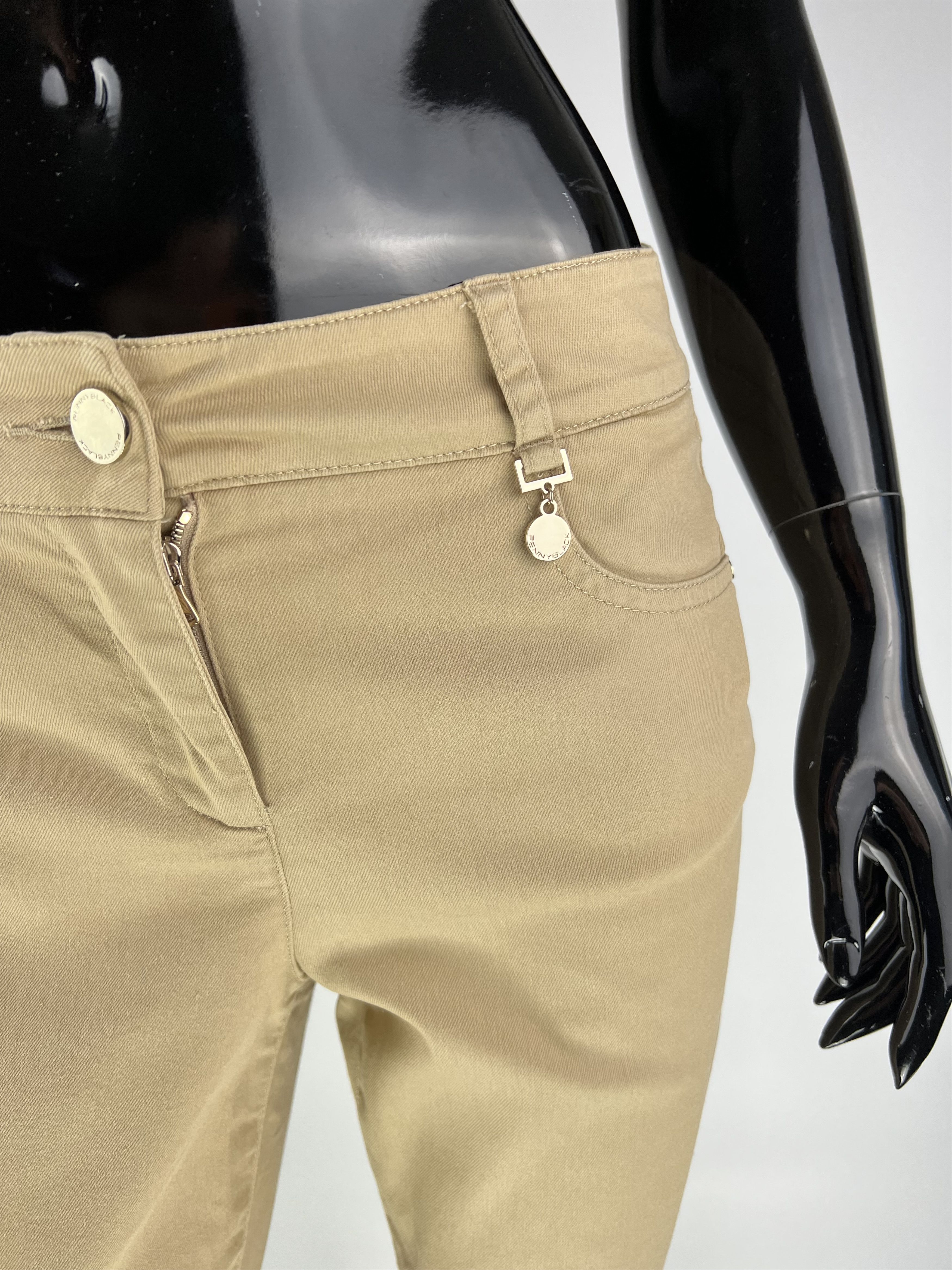 Max Mara Penny Black Beige Skinny Jeans Size US 2 Size 26" / US 2 / IT 38 - 5 Thumbnail