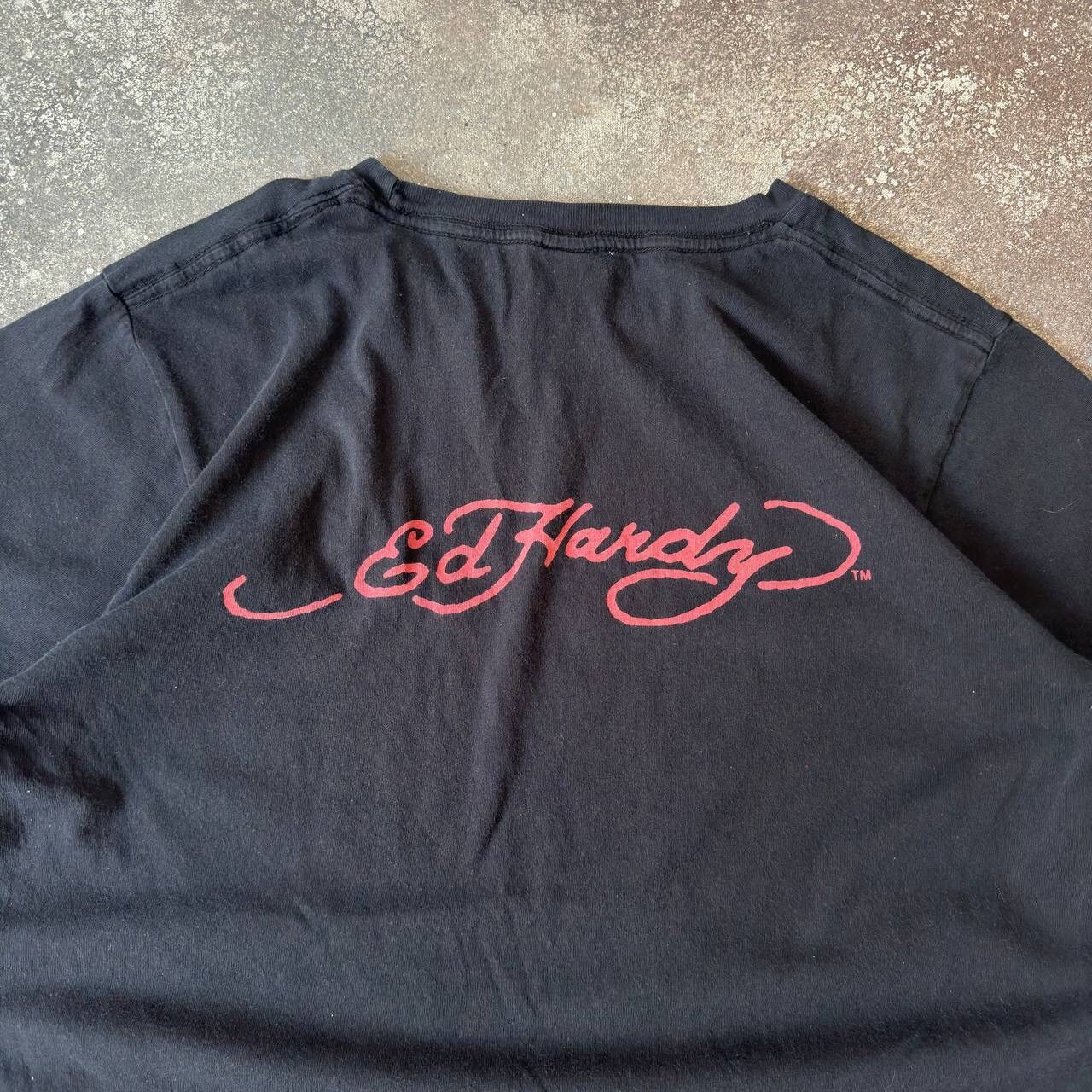 Ed Hardy × Vintage Ed Hardy by Christian Audigier Y2K Big Logo T-Shirt Size US M / EU 48-50 / 2 - 6 Thumbnail