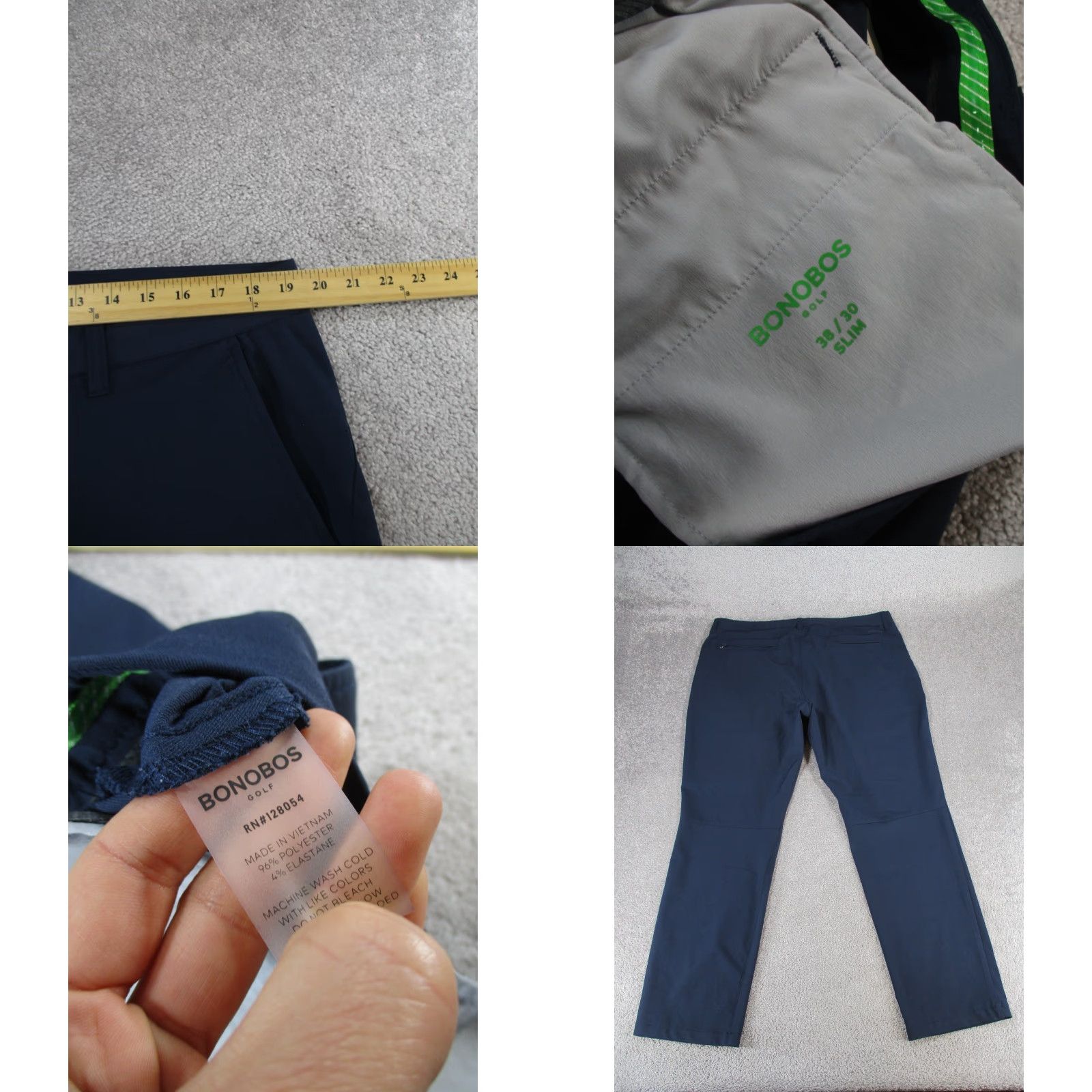 Bonobos Bonobos Mens Slim Fit Pants 38 Dark Navy Blue 30 Inseam City Preppy Casual Pants Mens Size US 38 / EU 54 - 8 Thumbnail