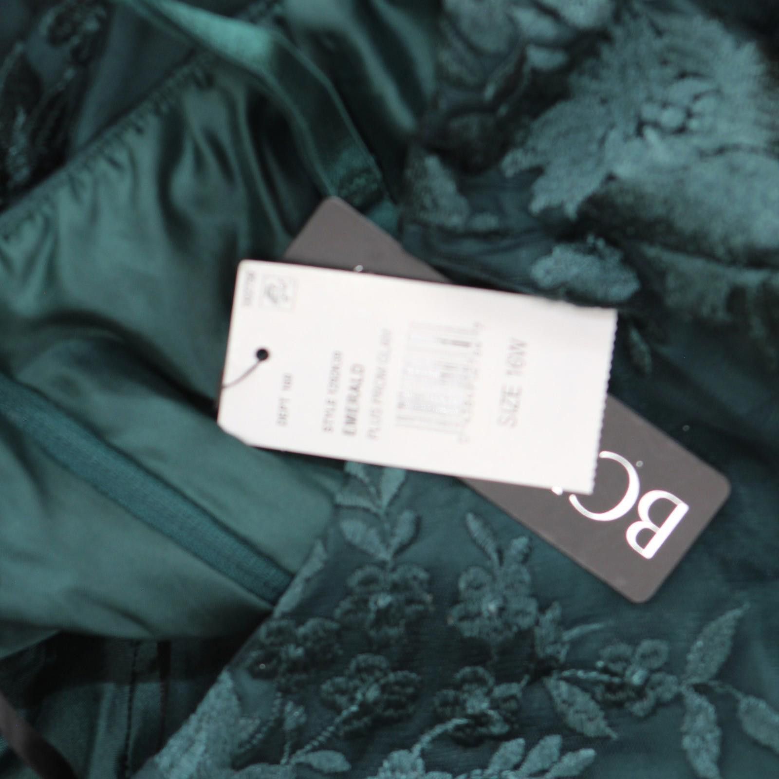 Other Bcx Strappy Embroidered Sleeveless Gown Emerald Green 16w Size XXL / US 16-18 / IT 52-54 - 3 Thumbnail