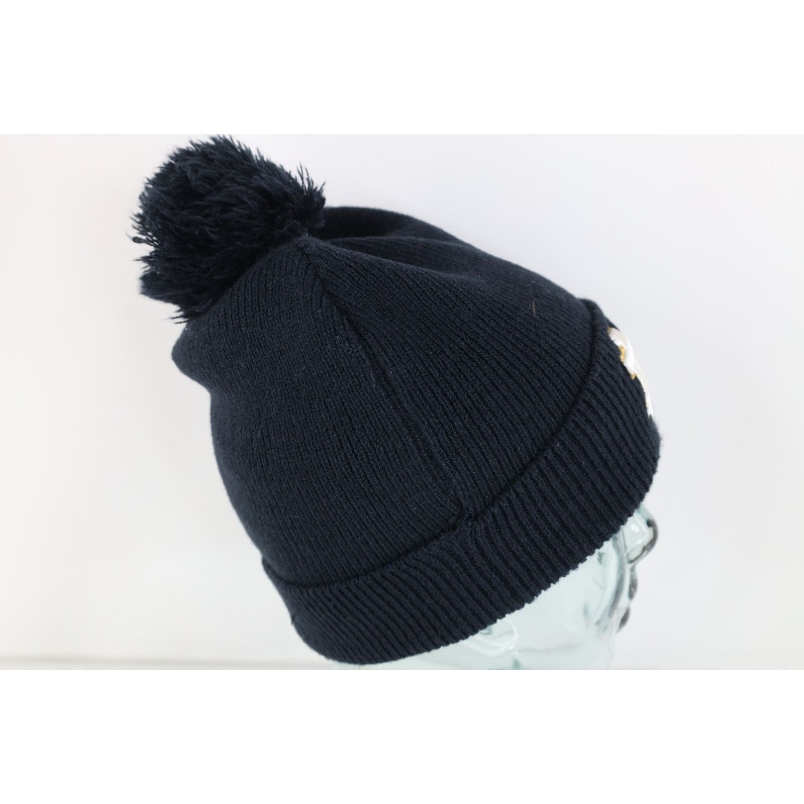 New Era Vintage New Era Notre Dame University Knit Pom Beanie Hat Size ONE SIZE - 6 Thumbnail