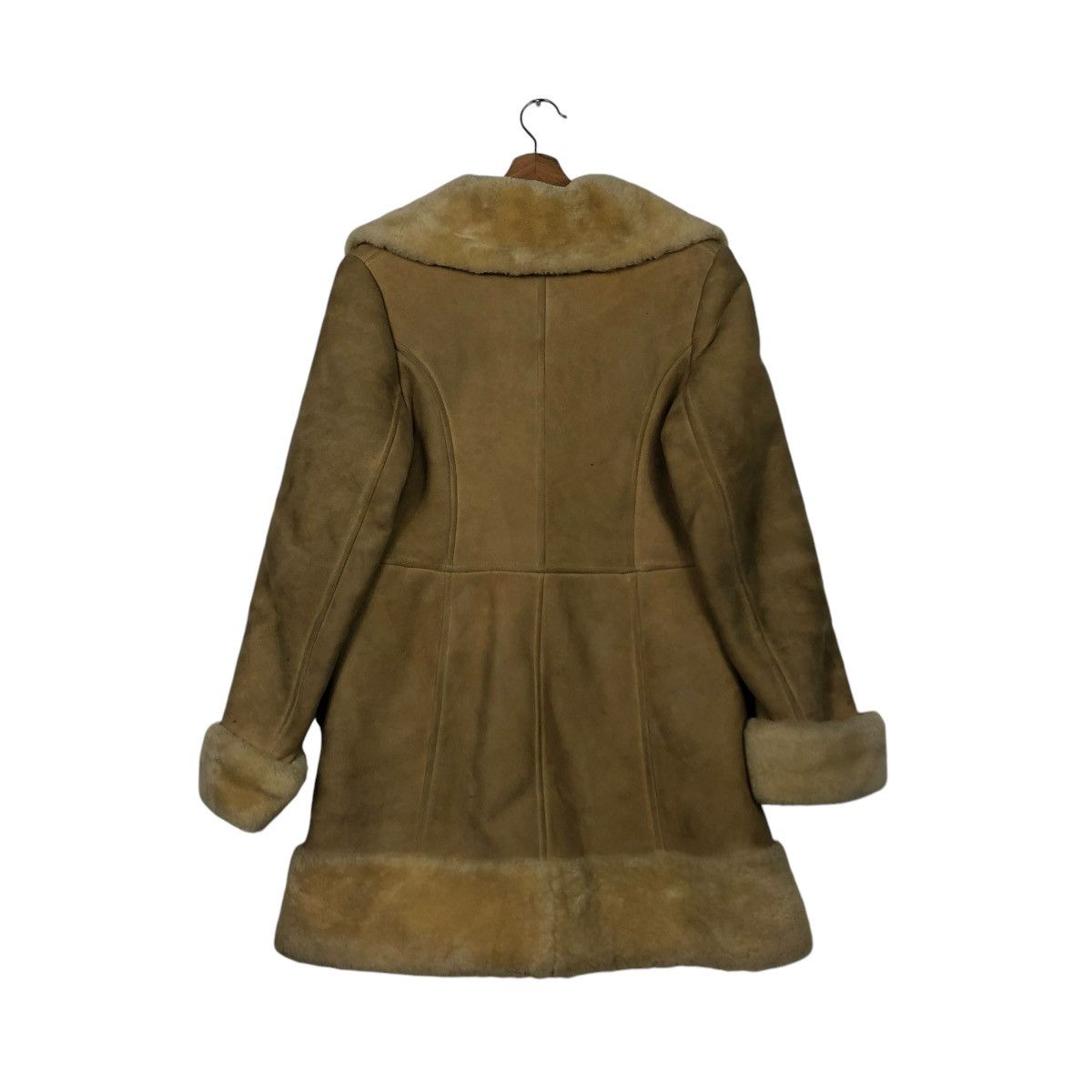 Vintage 🔥VINTAGE SHEARLING LEATHER JACKET MINK FUR BLANKET SCULLY Size US S / EU 44-46 / 1 - 10 Thumbnail