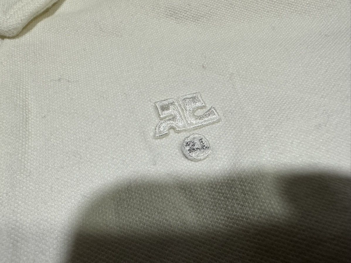 Courreges 🔥Nice Vintage Courreges Polo Shirt Embroidered Logo Size S / US 4 / IT 40 - 3 Thumbnail