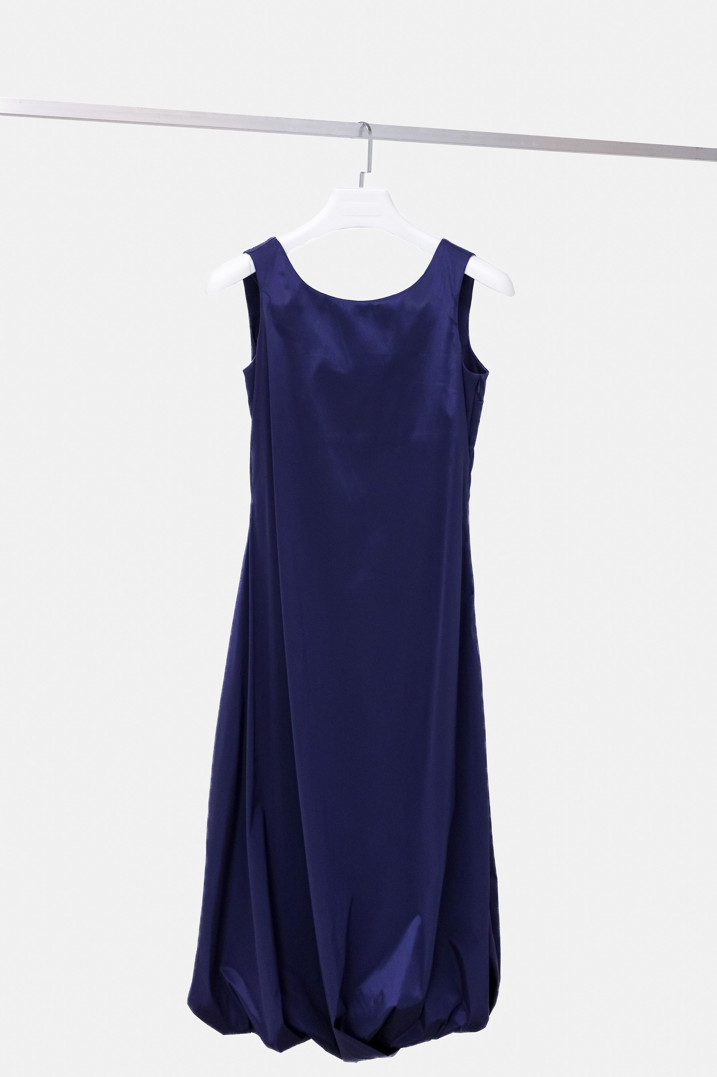 image of Sarah Pacini Purple Sleeveless Bubble Hem Dress, Women's (Size Small)