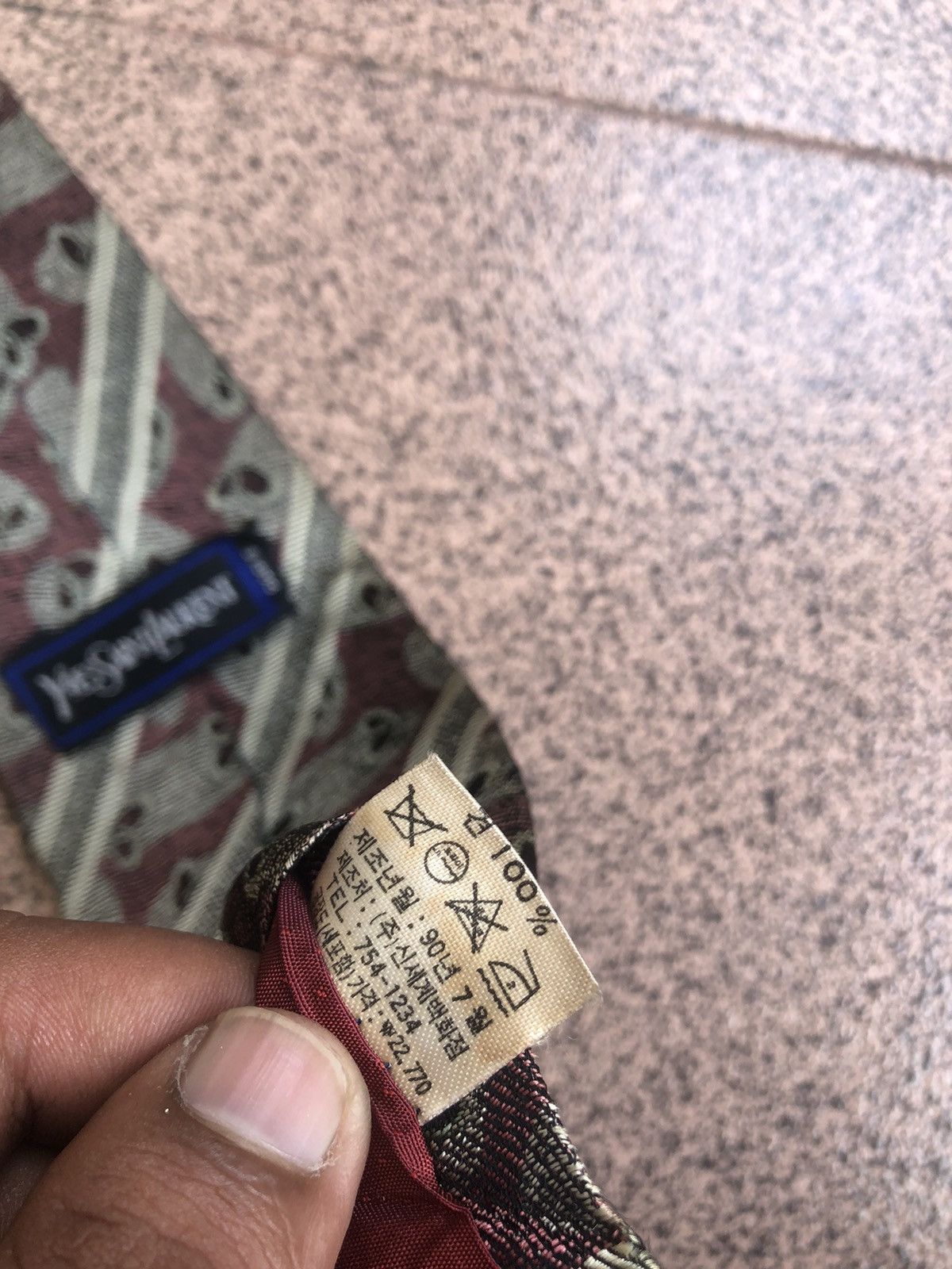 Yves Saint Laurent Ysl tie pattern Size ONE SIZE - 6 Thumbnail