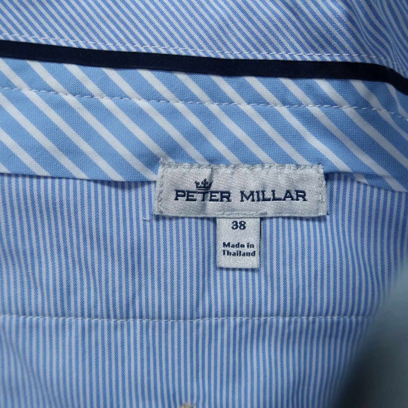 Peter Millar Peter Millar Shorts Mens 38 Blue Wrightsville Performance Chino Golf Casual Shirt Pants? Size US 38 / EU 54 - 3 Thumbnail