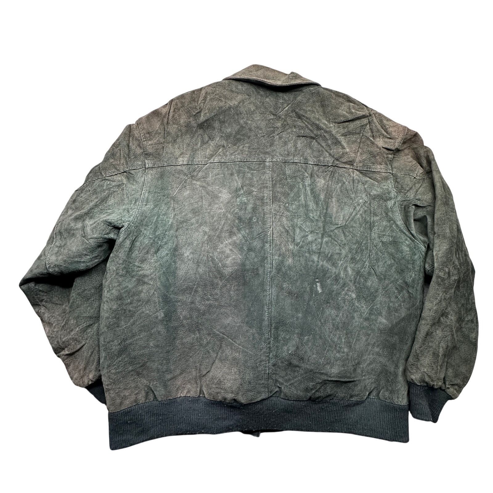 Other Vintage Preswick Moore Green Suede Bomber Jacket Large Size US L / EU 52-54 / 3 - 2 Thumbnail