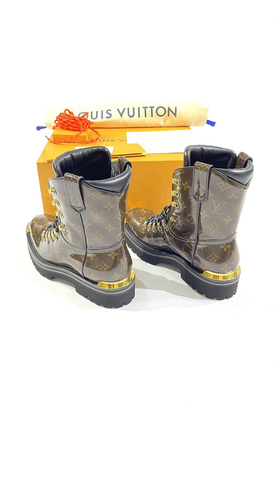 Louis Vuitton Louis Vuitton Kim Jones 9 Ankle Boots Glaze Brown Monogram Size US 9 / EU 42 - 2 Thumbnail