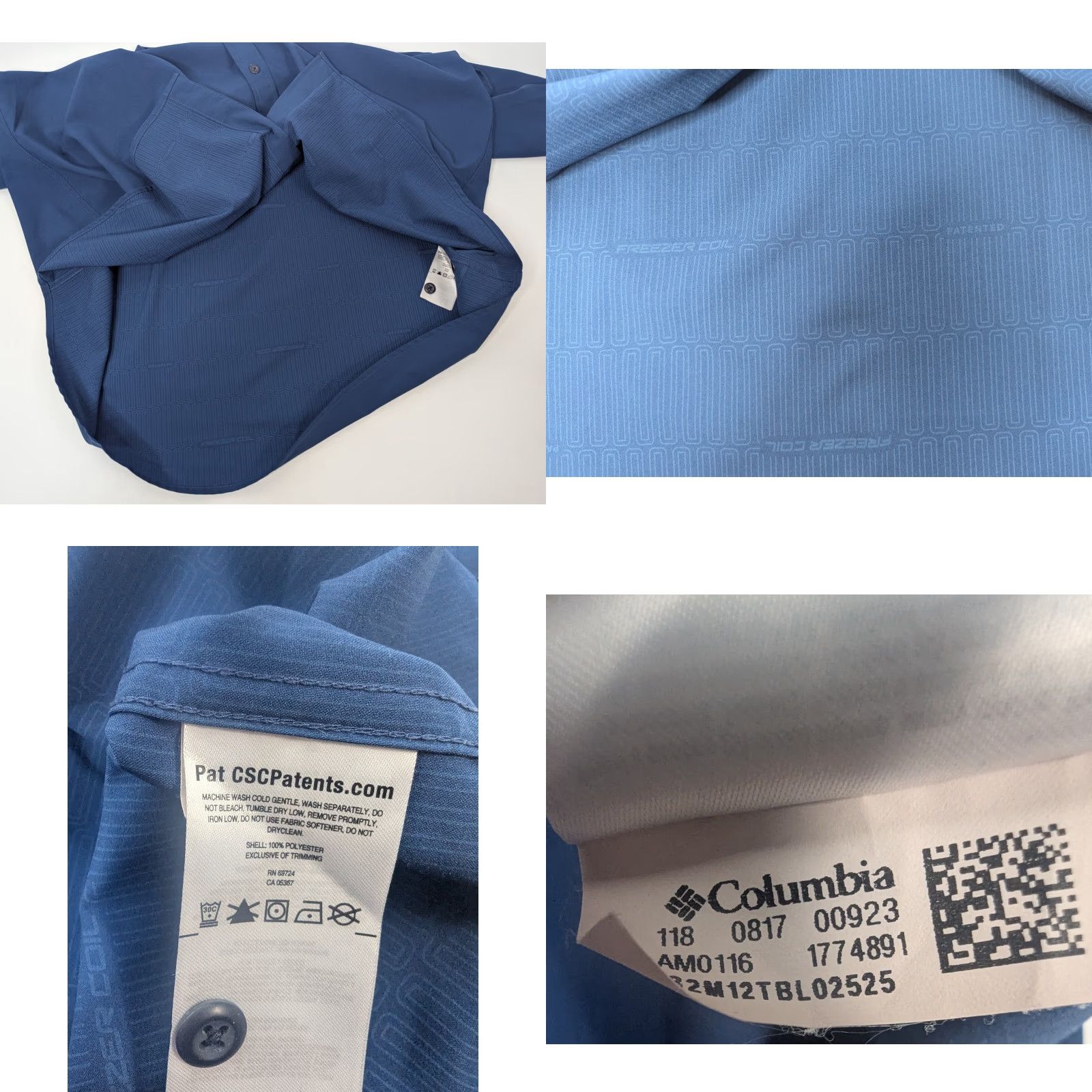 Vintage Columbia Shirt Mens XL Blue Regular Fit Lightweight Button-Up Casual Outdoor Shirt Size US XL / EU 56 / 4 - 8 Thumbnail
