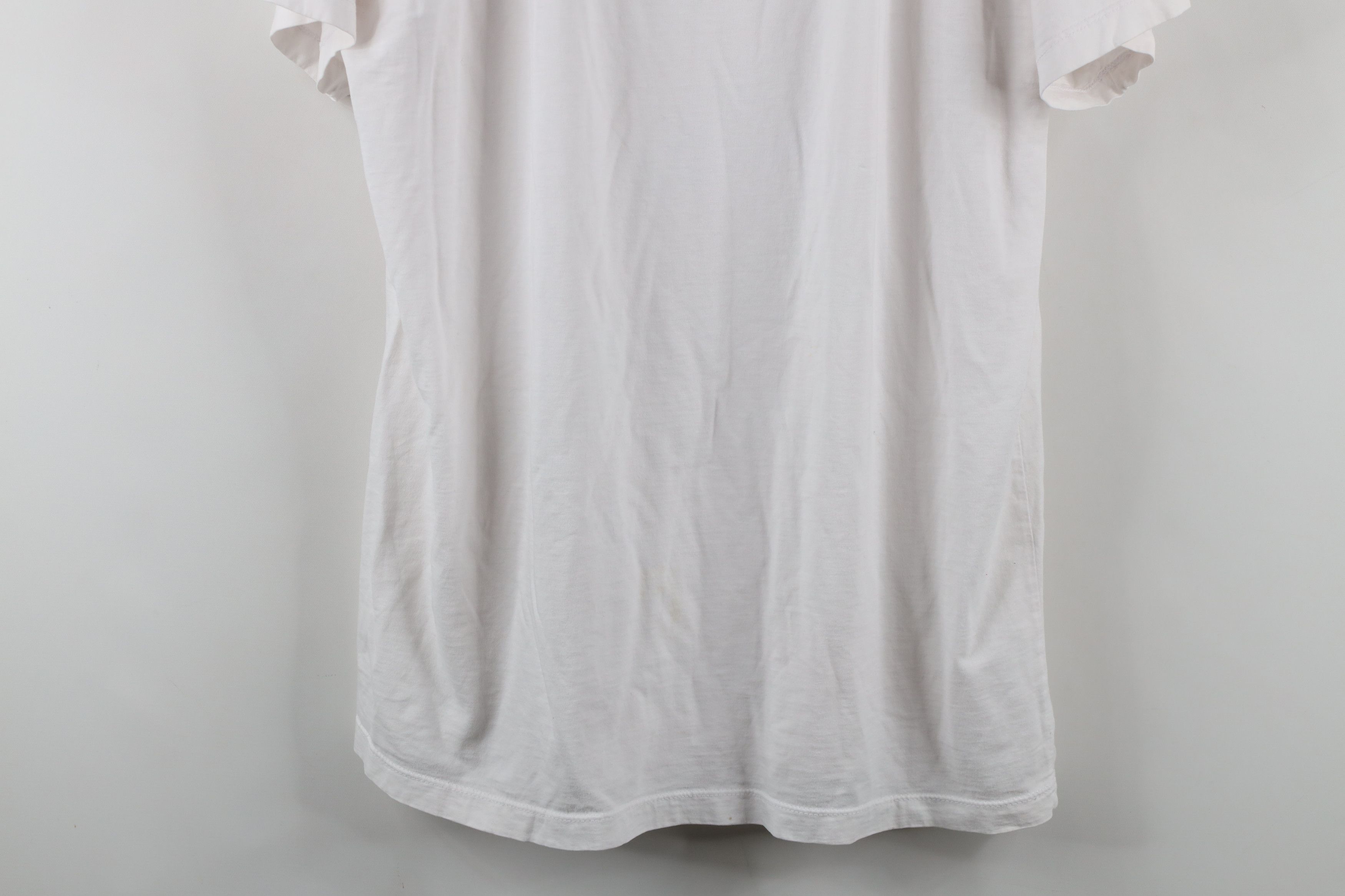 Vintage Vintage 90s Streetwear Short Sleeve T-Shirt White Cotton USA Size US XL / EU 56 / 4 - 3 Thumbnail