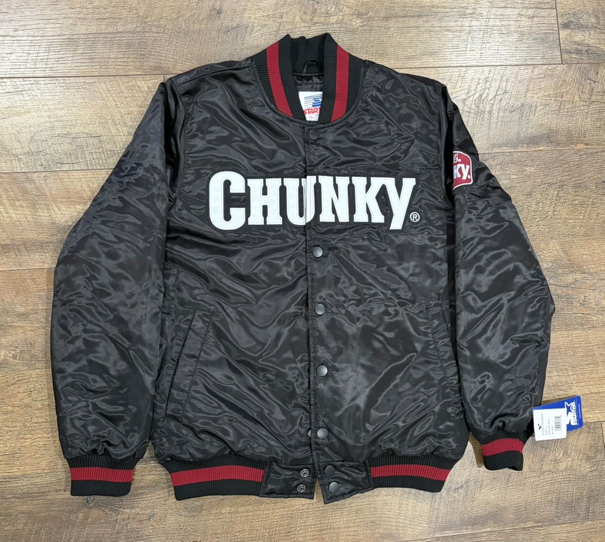 Starter NWT Chunky Cambells Soup Satin Starter Jacket Black Large Size US L / EU 52-54 / 3 - 1 Thumbnail