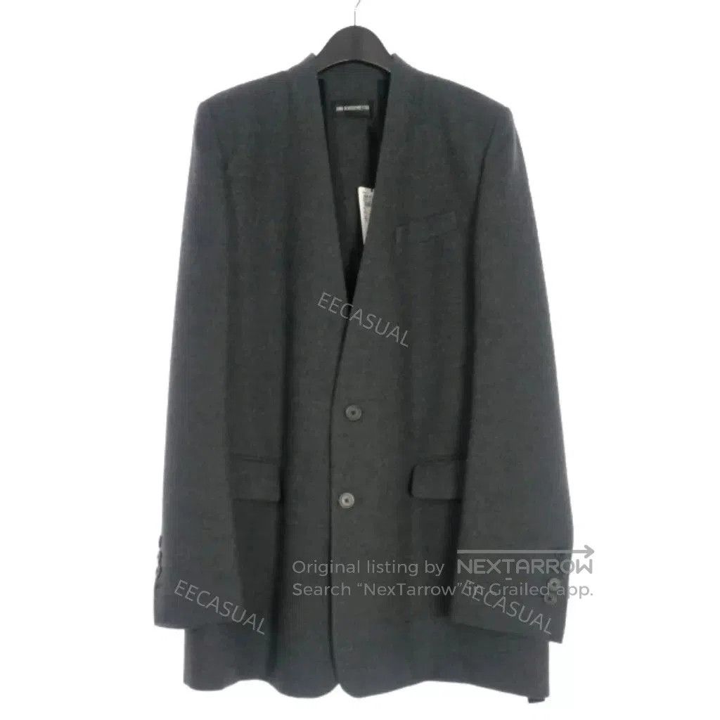 Ann Demeulemeester ANN DEMEULEMEESTER Gray Wool Blazer. Size US M / EU 48-50 / 2 - 3 Thumbnail