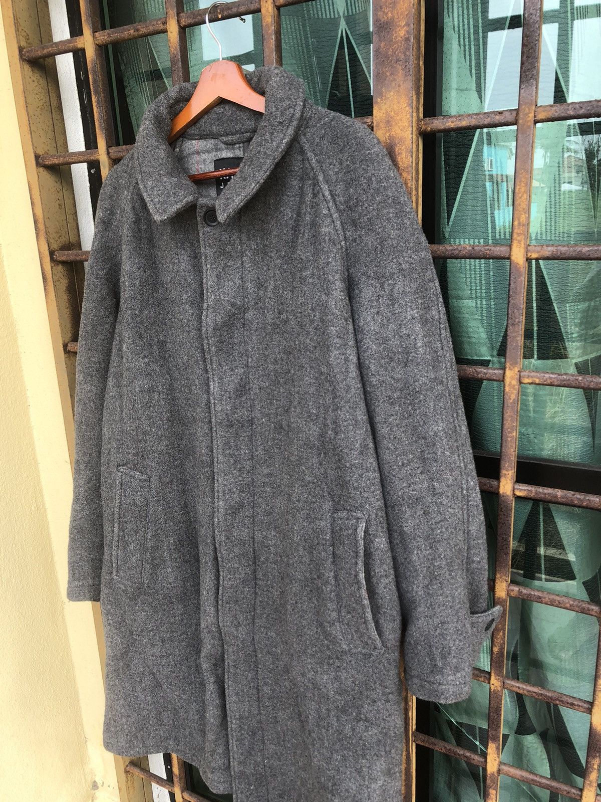Kansai Yamamoto Kansai Yamamoto Wool Long Coat Button Size US L / EU 52-54 / 3 - 3 Thumbnail