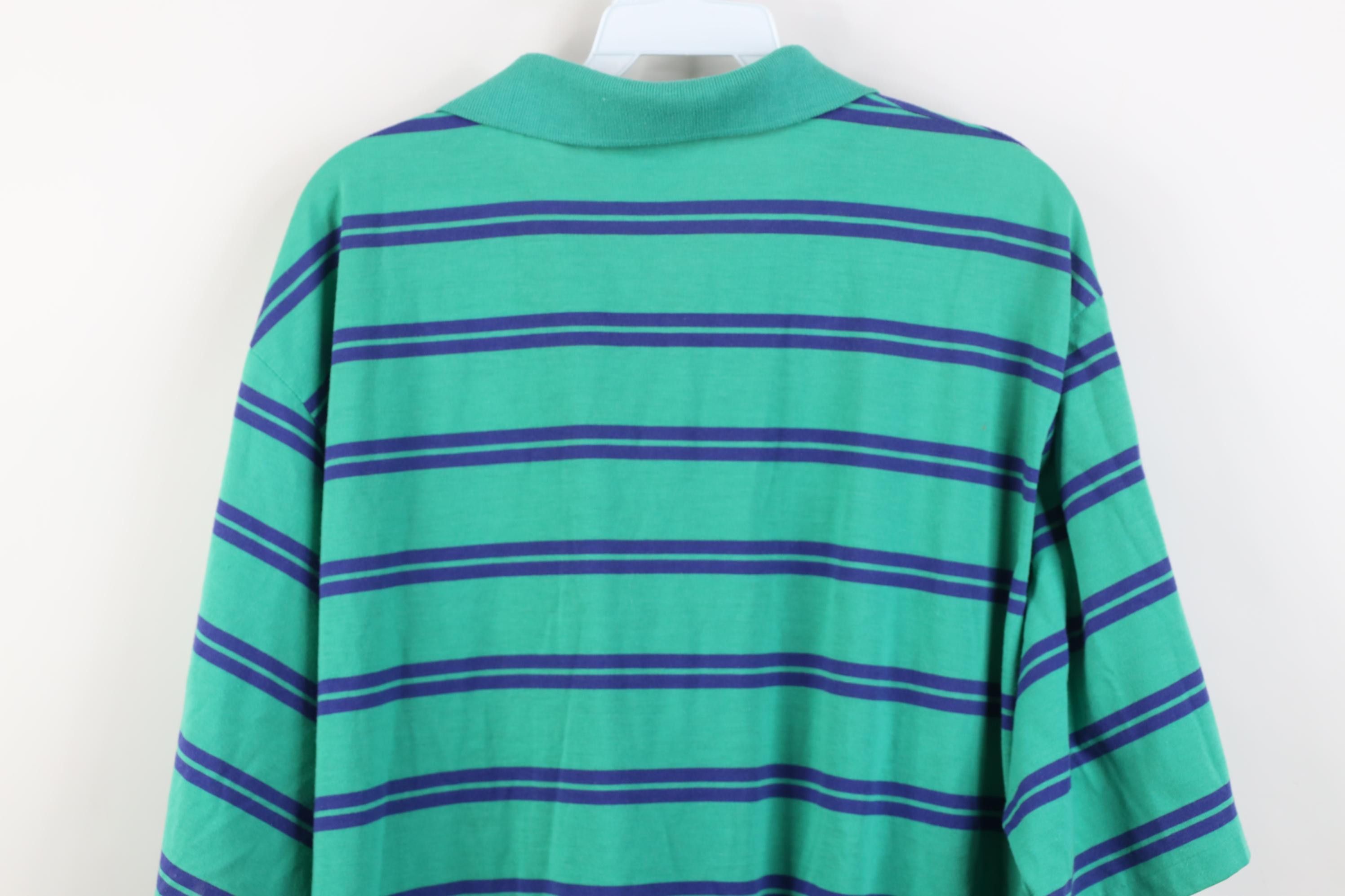 Vintage Vintage 90s Streetwear Block Knit Golf Polo Shirt Pocket Size US XL / EU 56 / 4 - 12 Thumbnail