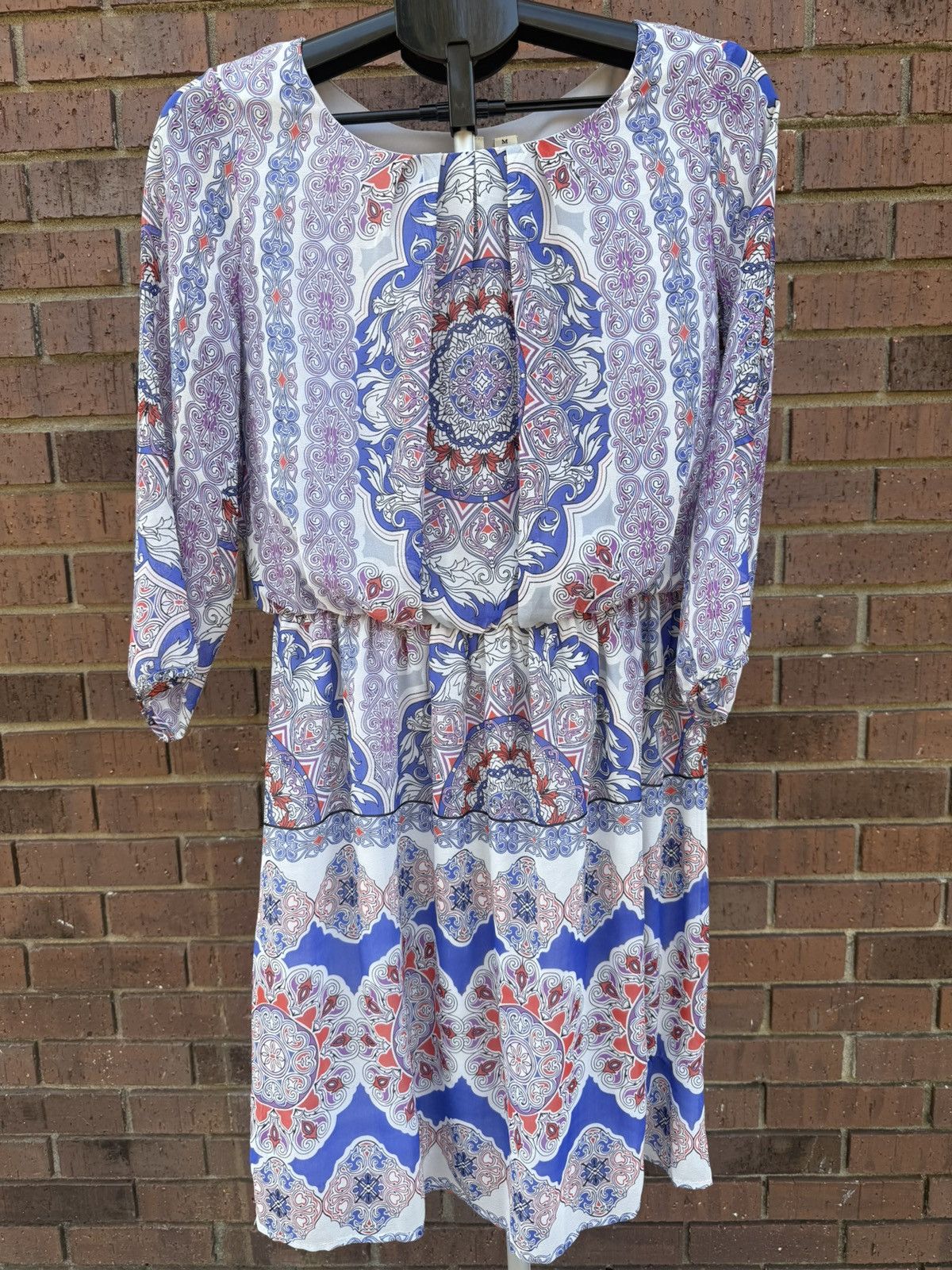 Other Tacera Boho Dress Bohemian Knee Length Multicolor Pattern Size M / US 6-8 / IT 42-44 - 2 Thumbnail