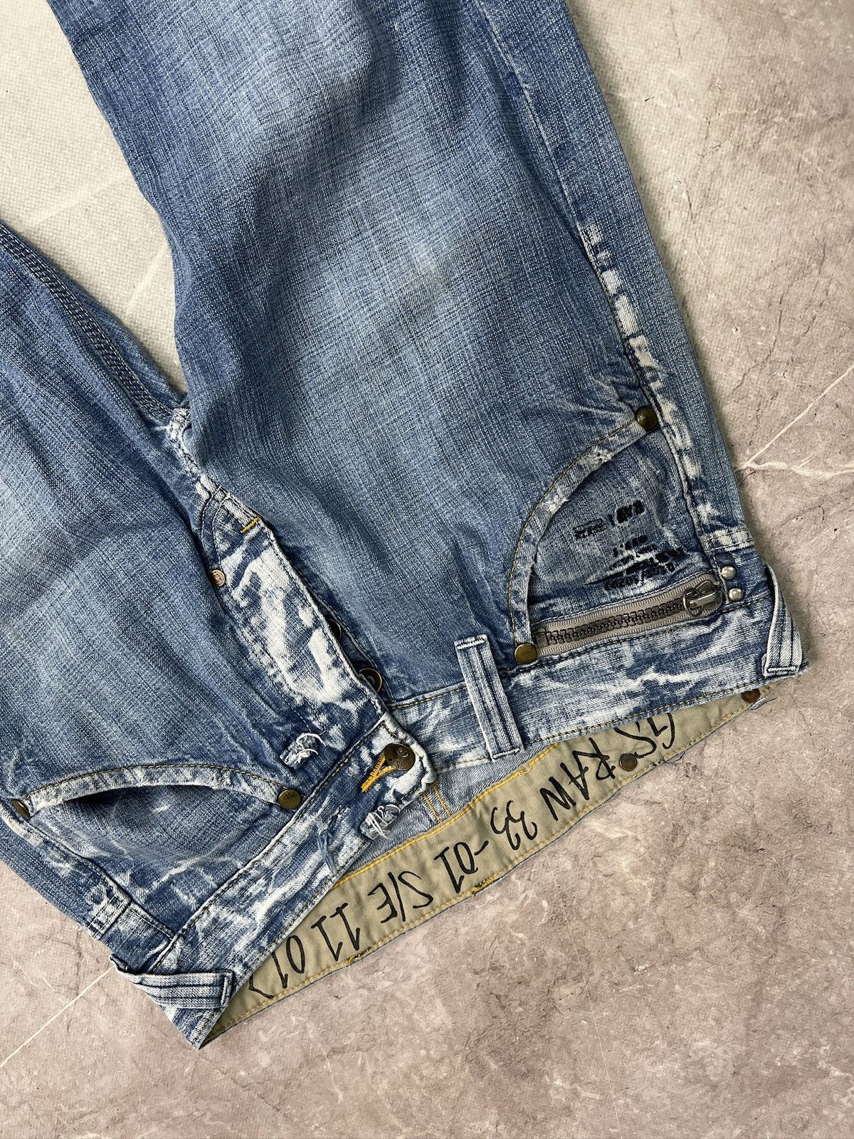 G-Star Distressed G star Raw washed jeans y2k hype archive Size US 32 / EU 48 - 3 Thumbnail