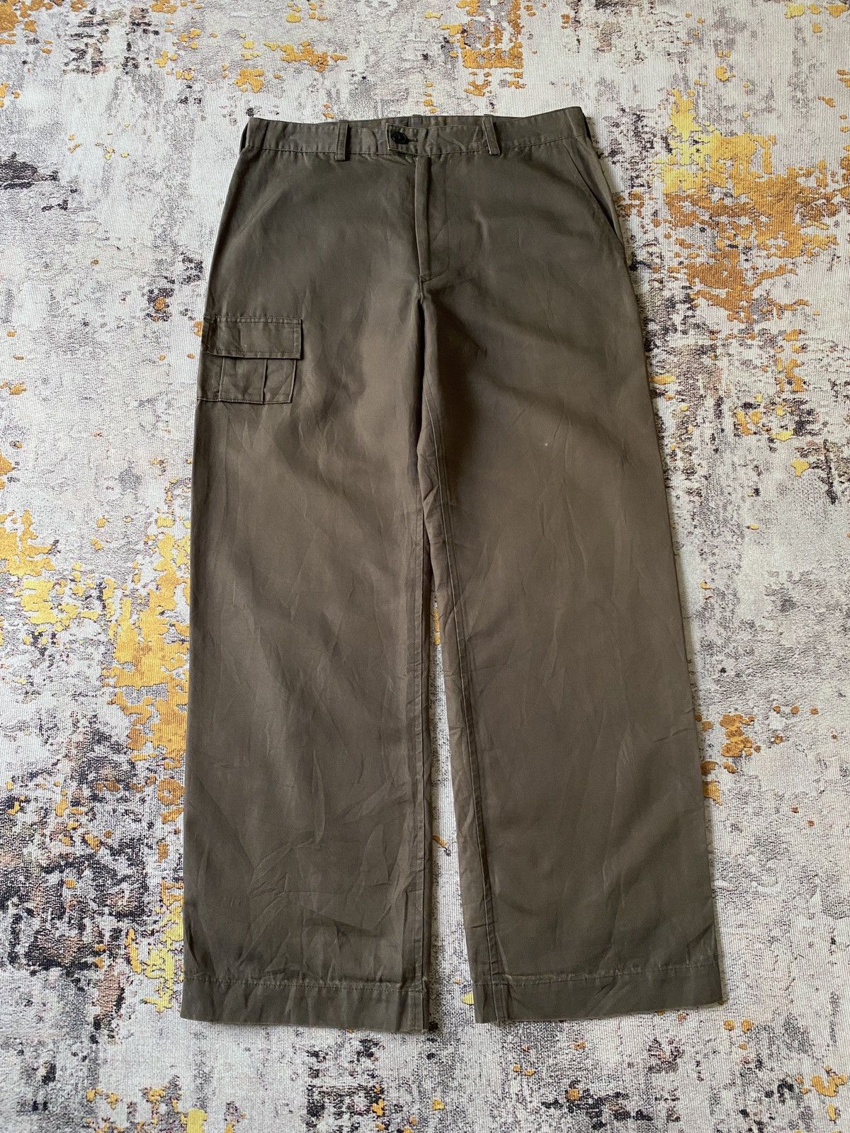 Yohji Yamamoto Y’s Yohji Yamamoto Olive Green Military Design Pant Size US 32 / EU 48 - 3 Thumbnail