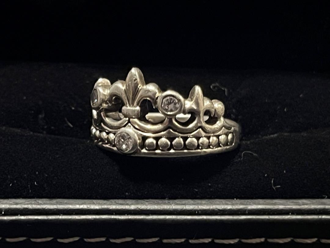 Other Vintage Bizarre (Pre-Justin Davis) Sterling Crown Ring Size ONE SIZE - 3 Thumbnail