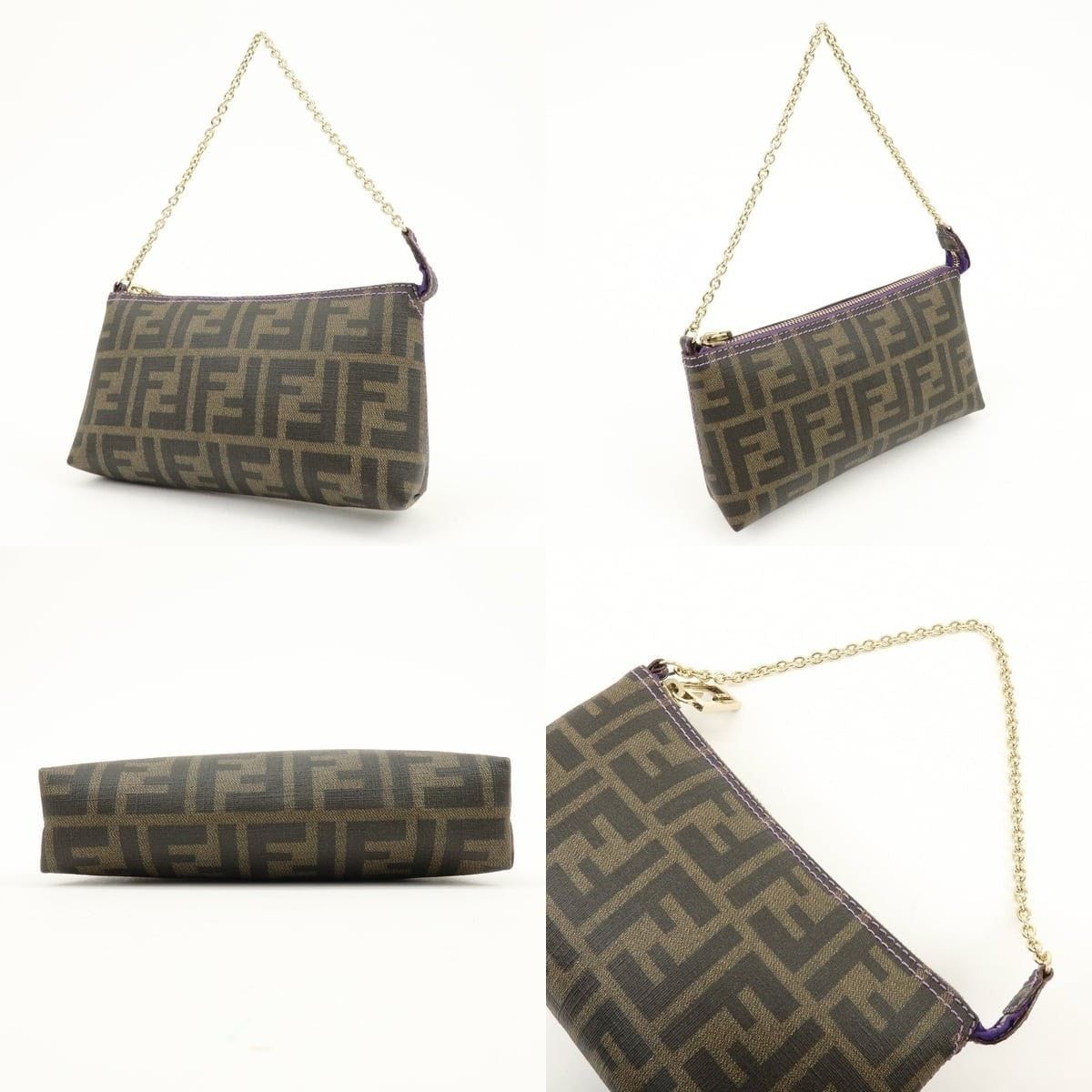 Fendi Fendi Zucca Pochette Brown Size ONE SIZE - 3 Thumbnail
